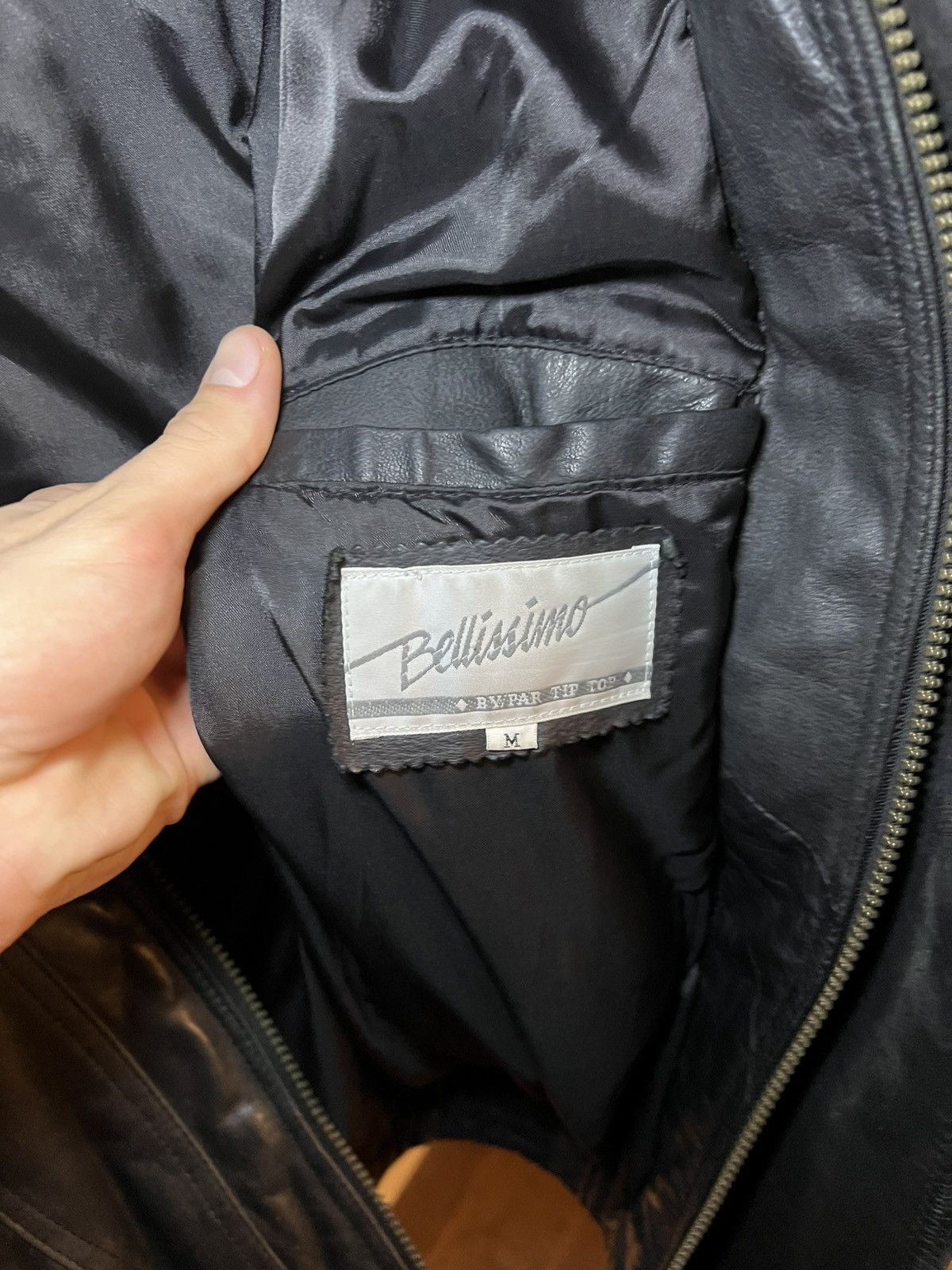 Vintage Vintage Bellissimo 80’s-90’s leather jacket Size US L / EU 52-54 / 3 - 3 Thumbnail