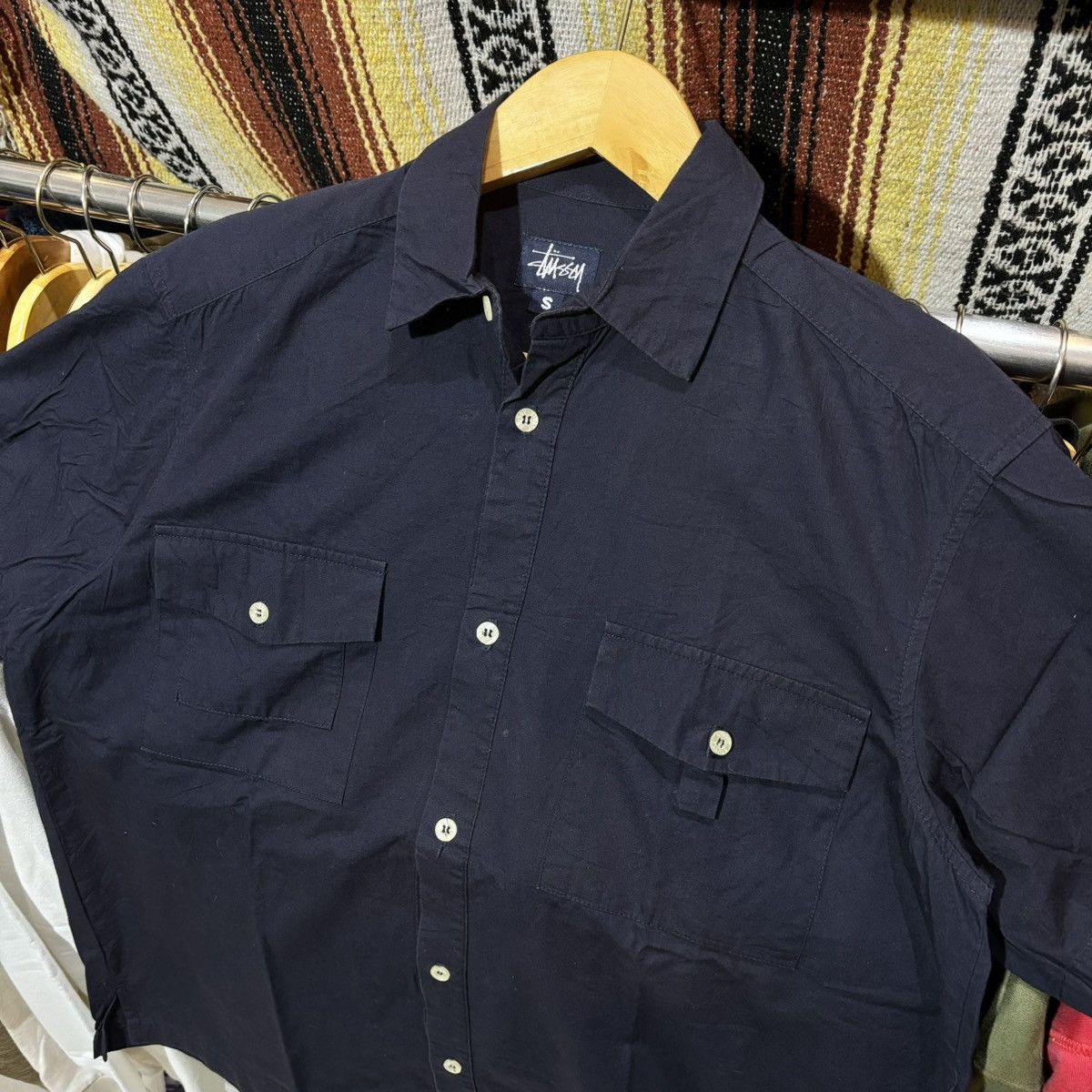 Stussy × Vintage Vintage Y2K STUSSY workshirt Size US M / EU 48-50 / 2 - 2 Thumbnail