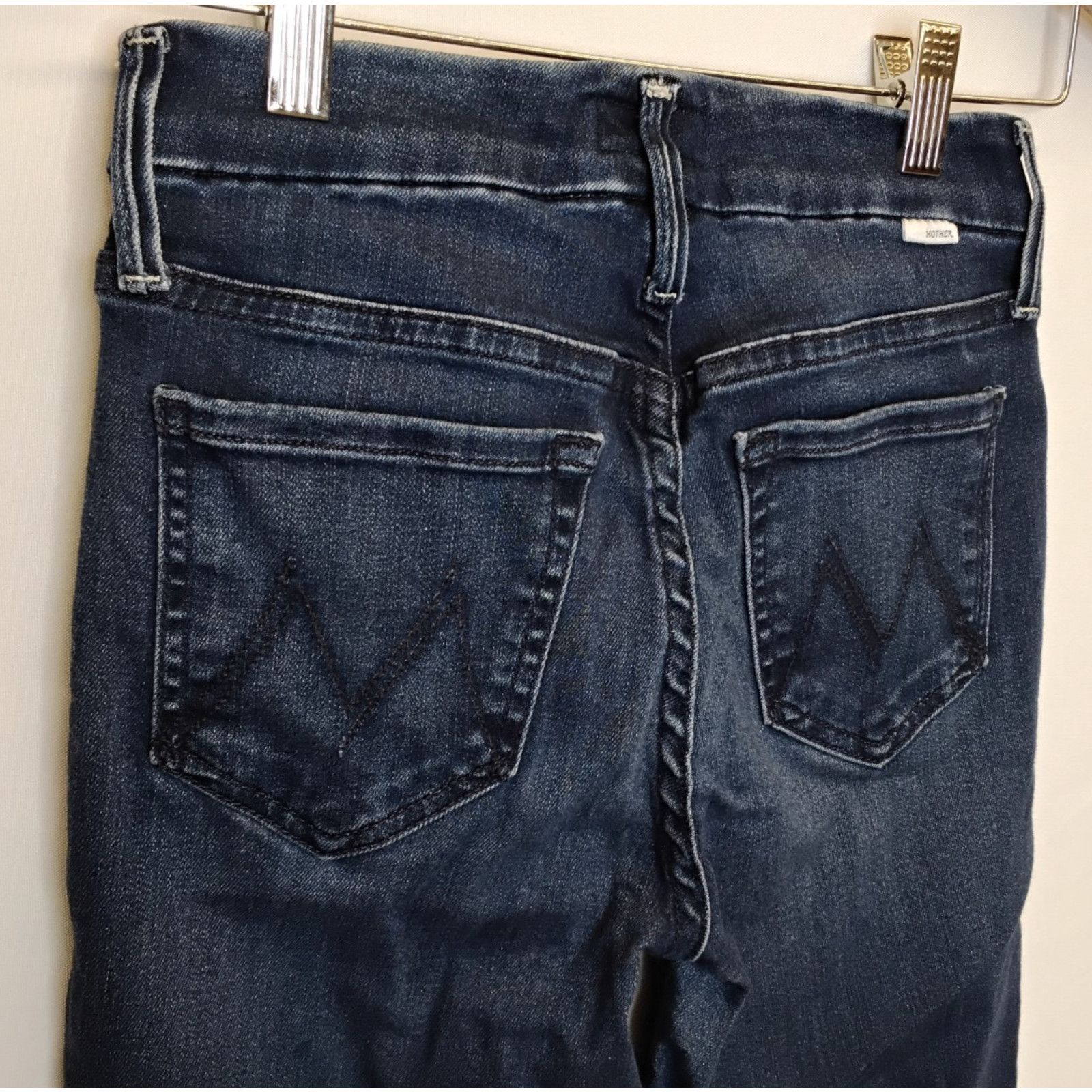 MOTHER Mother The Looker Jeans Women's 24"x25" Dark Wash Skinny Size 24" / US 00 / IT 34 - 6 Thumbnail