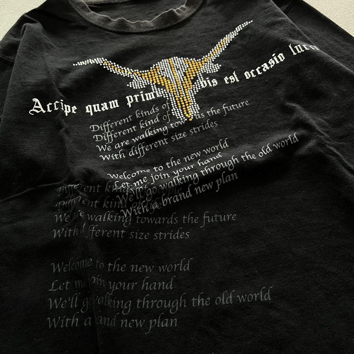 20471120 2000s Japanese archive poem vkei longsleeve tee Size US M / EU 48-50 / 2 - 6 Thumbnail