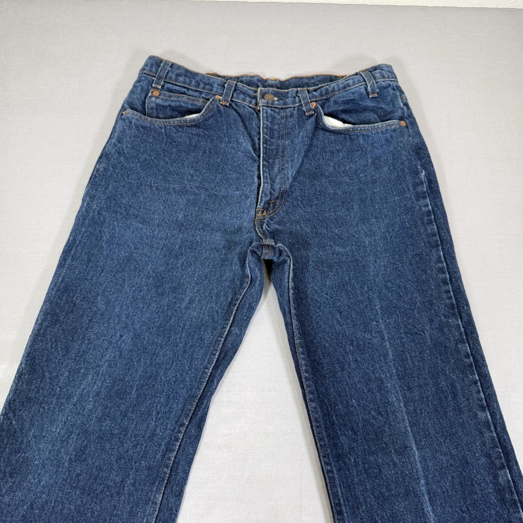 Levi's VINTAGE Levi's Jeans Mens 34x36 Blue 517 Orange Tab Bootcut Denim Pants Western 80s 90s USA Mens jeans Size US 34 / EU 50 - 2 Thumbnail