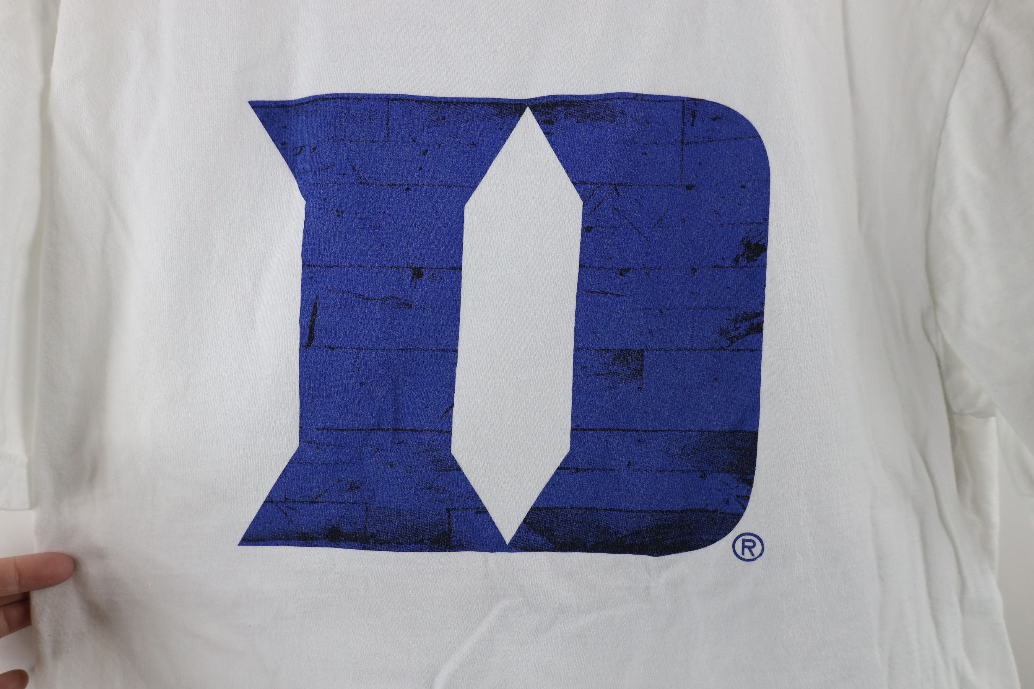 Nike × Vintage Vintage Nike Big Logo Duke University Short Sleeve T-Shirt Size US L / EU 52-54 / 3 - 5 Thumbnail