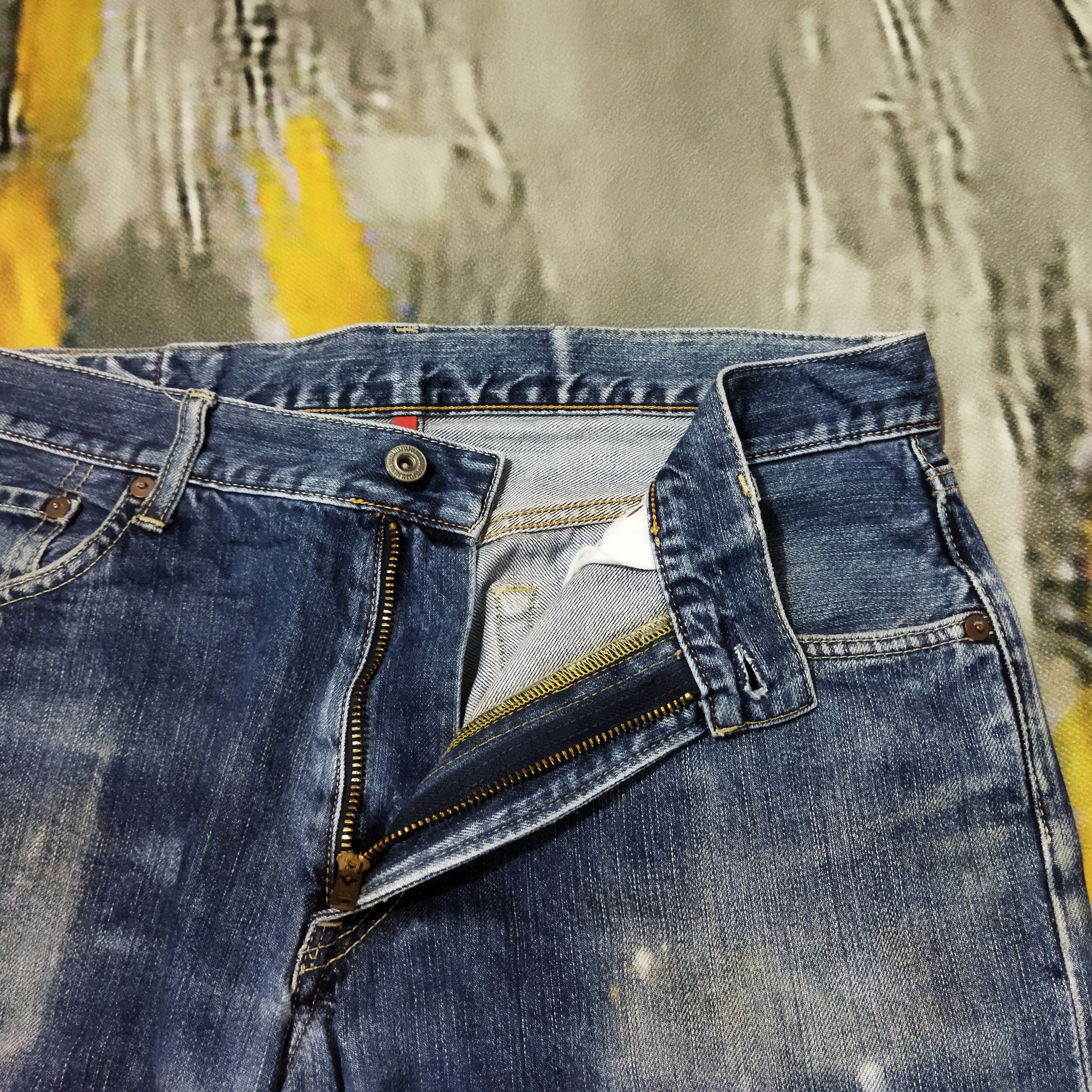Japanese Brand × Vintage VINTAGE JAPANESE BRAND DISTRESSED BLUE JEANS PANTS Size US 34 / EU 50 - 5 Thumbnail
