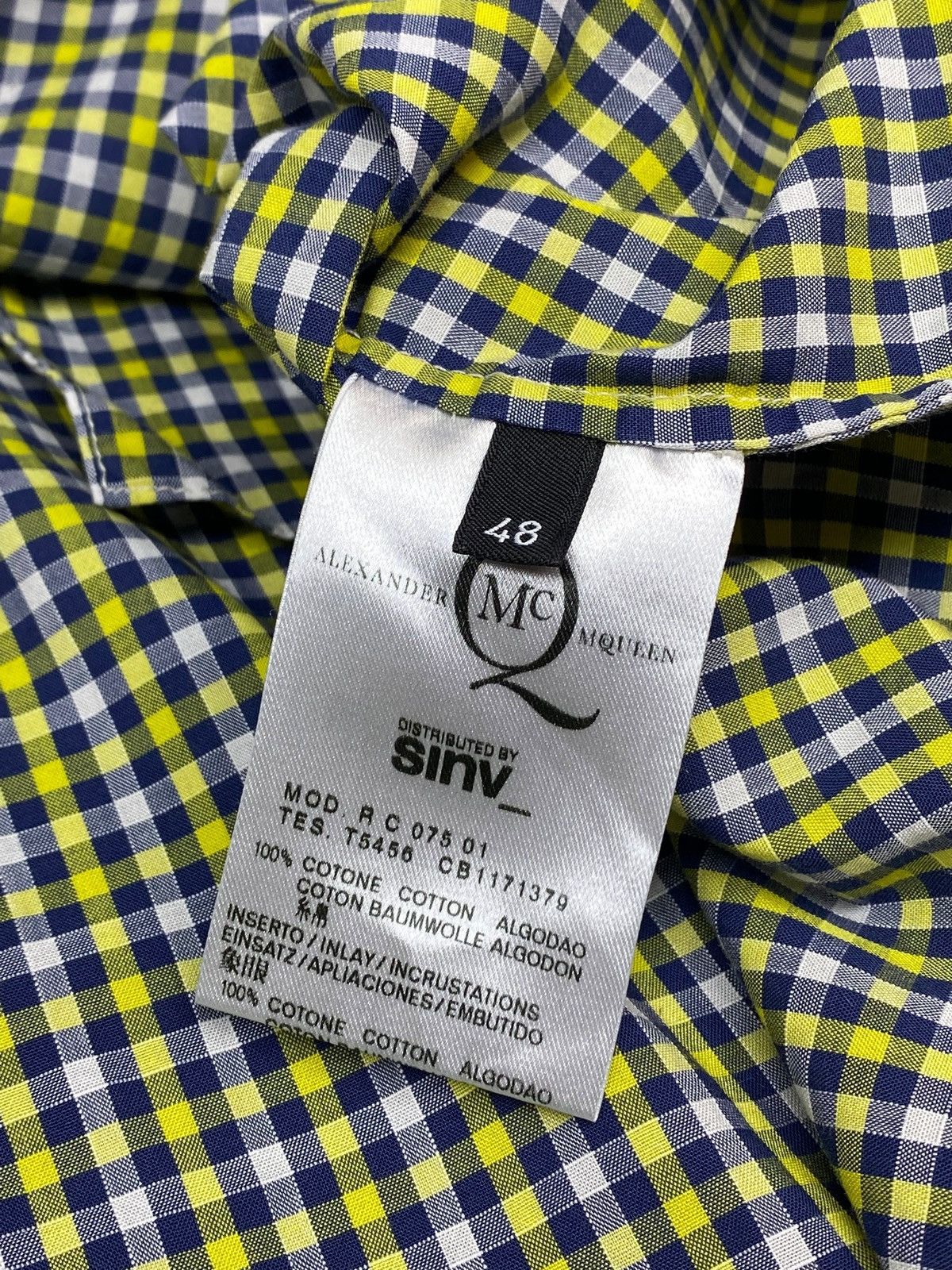 Alexander McQueen Alexander McQueen Checked Short Sleeve Shirt Button Up Size US M / EU 48-50 / 2 - 18 Thumbnail