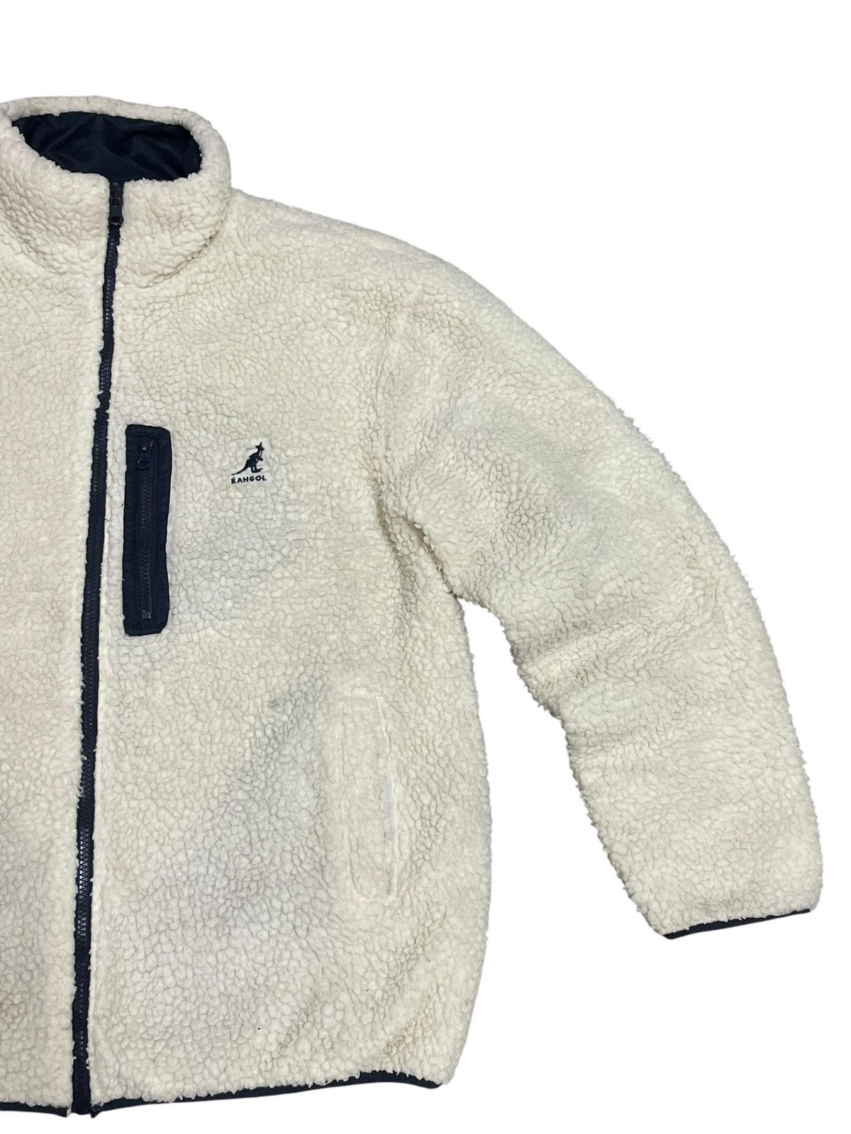 Kangol Vintage Y2K Kangol Fluffy Sherpa Reversible Gorpcore Jacket Size US L / EU 52-54 / 3 - 7 Thumbnail