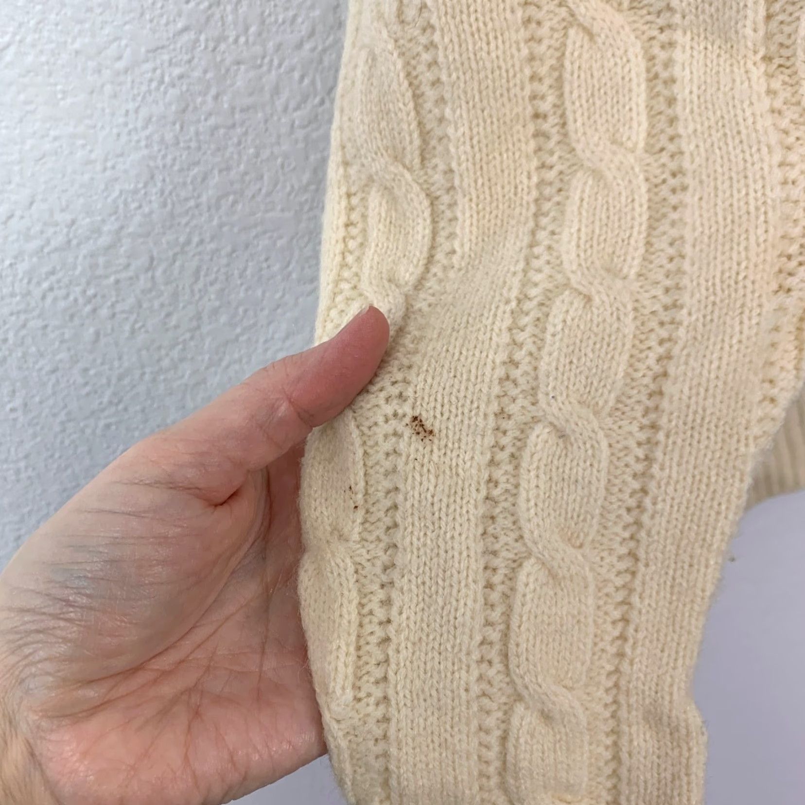 Jantzen VINTAGE Jantzen Sweater Mens XL Ivory Navy Reindeer Fair Isle Cable Knit Apre Ski 1980s Size US XL / EU 56 / 4 - 2 Thumbnail