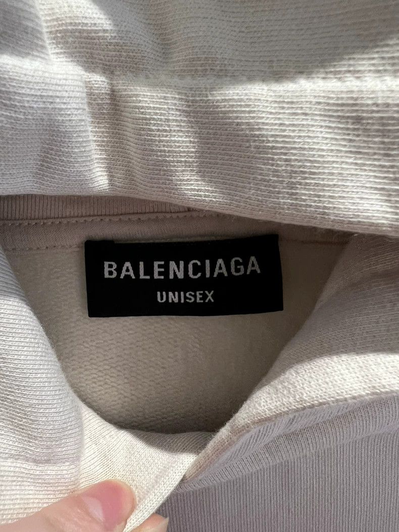 Balenciaga Balenciaga Beige Logo Hoodie New with Tag Size US M / EU 48-50 / 2 - 2 Thumbnail