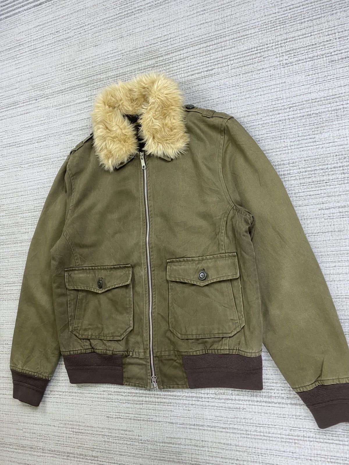 If Six Was Nine × Takeo Kikuchi × Vintage Vintage Takeo Kikuchi Japan Faux Fur Collar Jacket Size US M / EU 48-50 / 2 - 4 Thumbnail