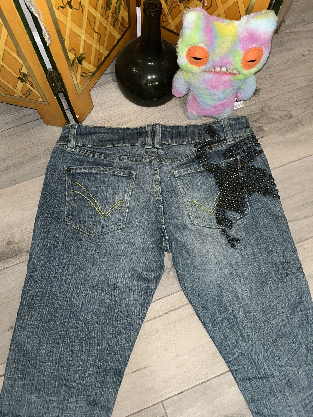 Other People 4 Peace Studded Boho Jeans Size 28" / US 6 / IT 42 - 5 Thumbnail