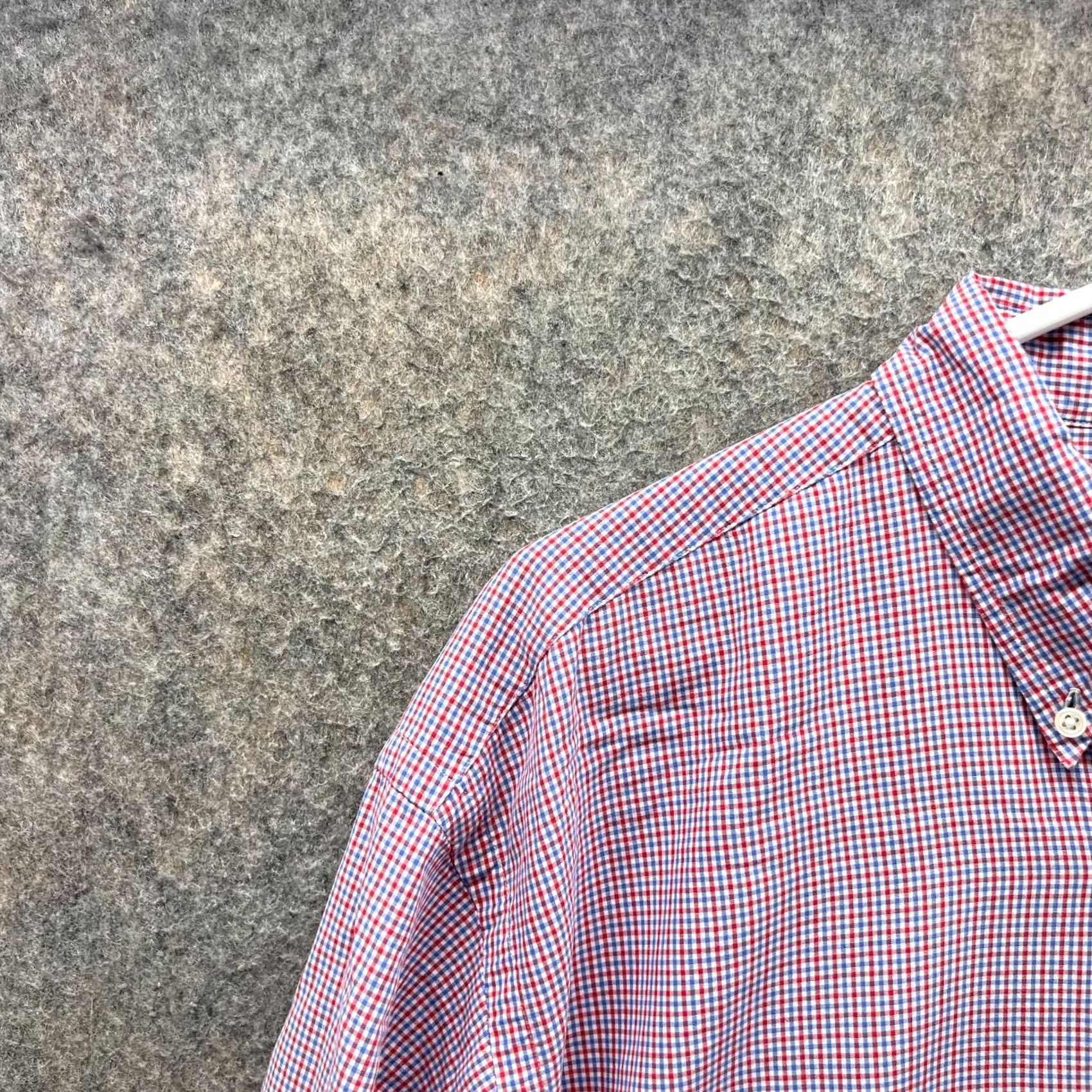 Polo Ralph Lauren Ralph Lauren Shirt Men 16.5 34/35 Red Blue Plaid Button UP Yarmouth Oxford VTG Size US XL / EU 56 / 4 - 6 Thumbnail