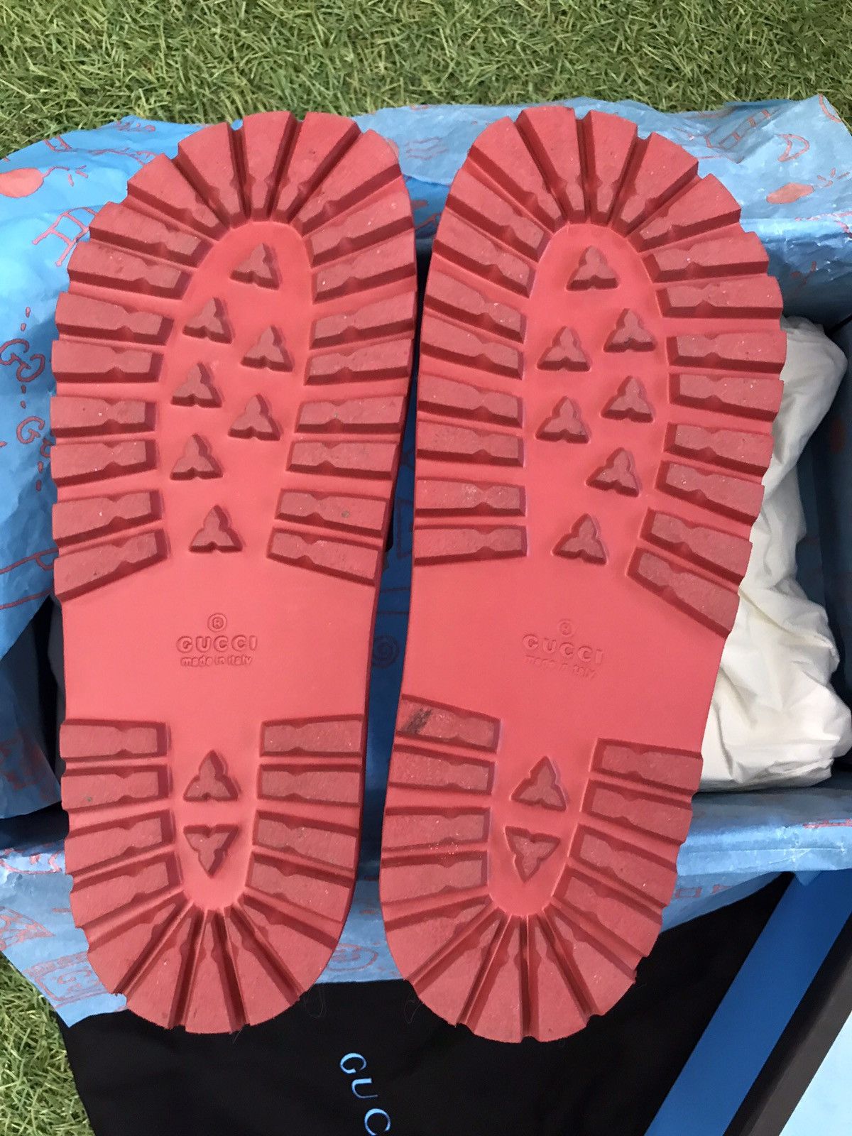 Gucci Rare Gucci Ghost Web Slides Troubled Andrew Collab Size US 8.5 / EU 41-42 - 7 Thumbnail