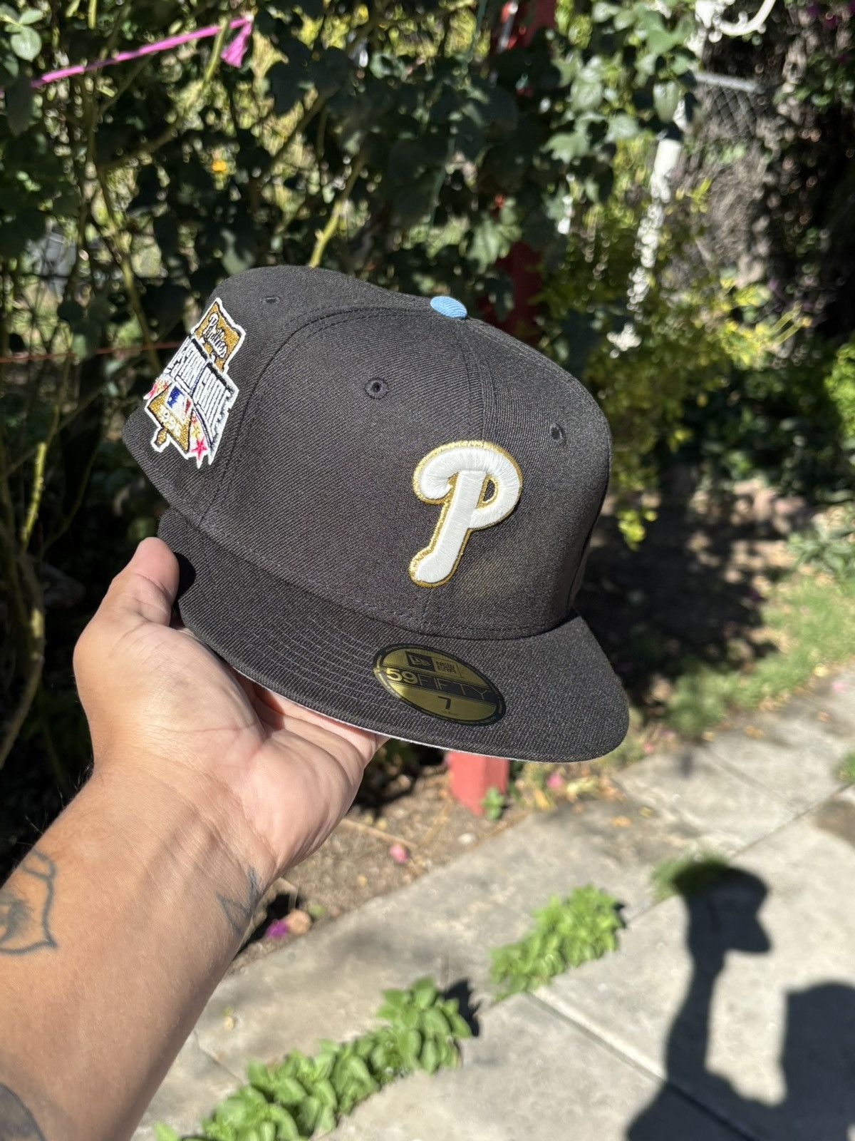 New Era Philadelphia phillies fitted hat sz 7 Size ONE SIZE - 4 Thumbnail