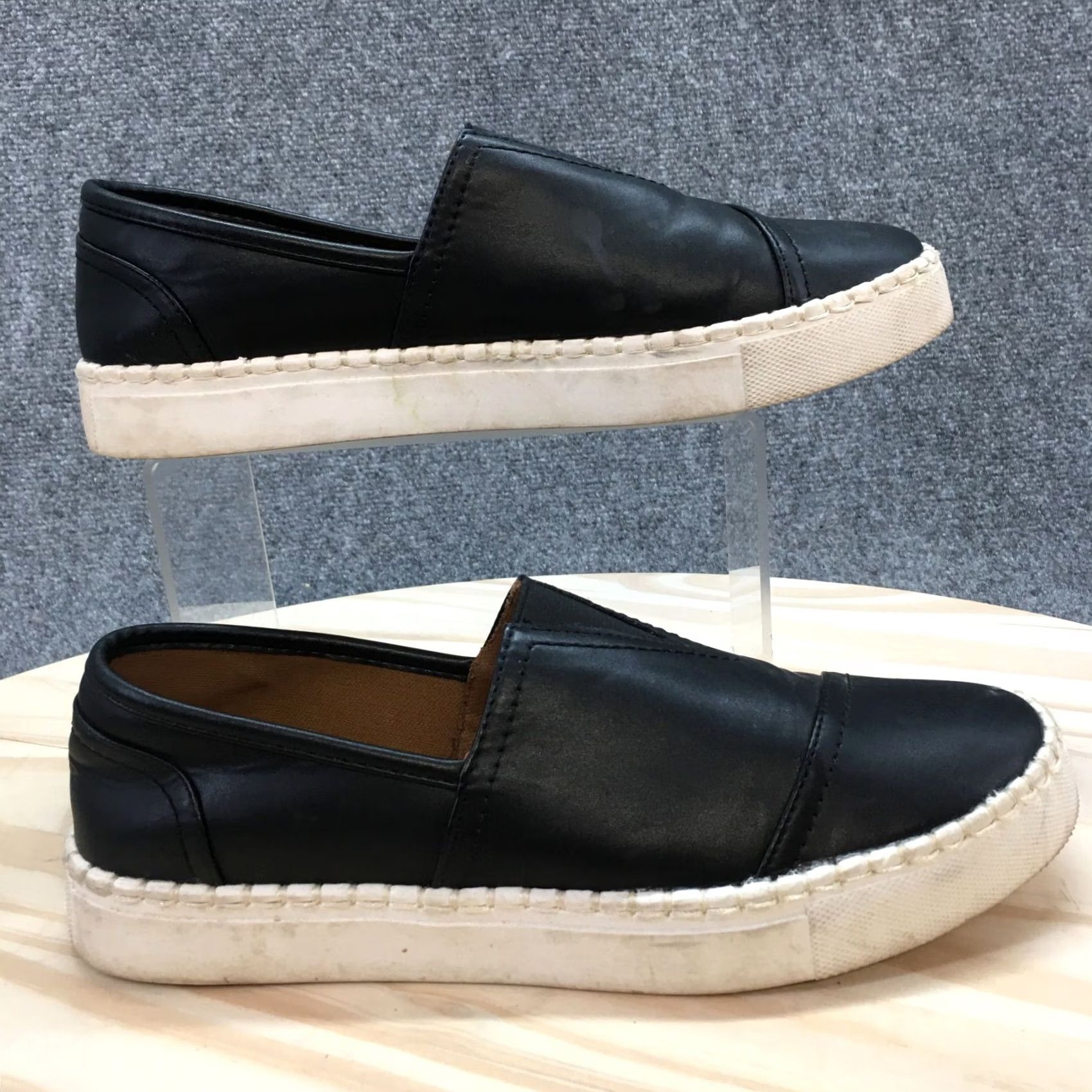 Dolce Vita Dolce Vita Loafer Womens 7 Black Sumna Round Toe Slip On Casual Comfort Leather Shoe Size US 7 / IT 37 - 2 Thumbnail