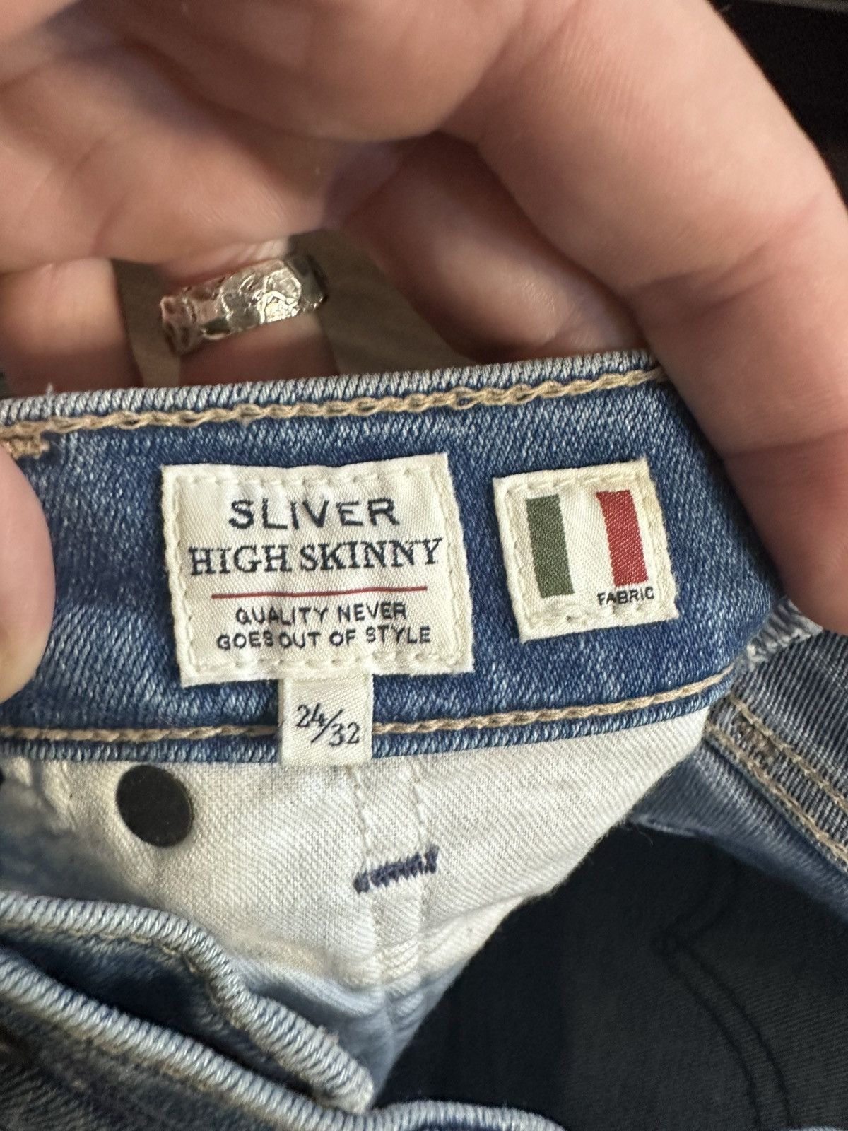 Levi's Made & Crafted Made & Crafted skinny blue italian denim jeans Sliver Size 24" / US 00 / IT 34 - 12 Thumbnail