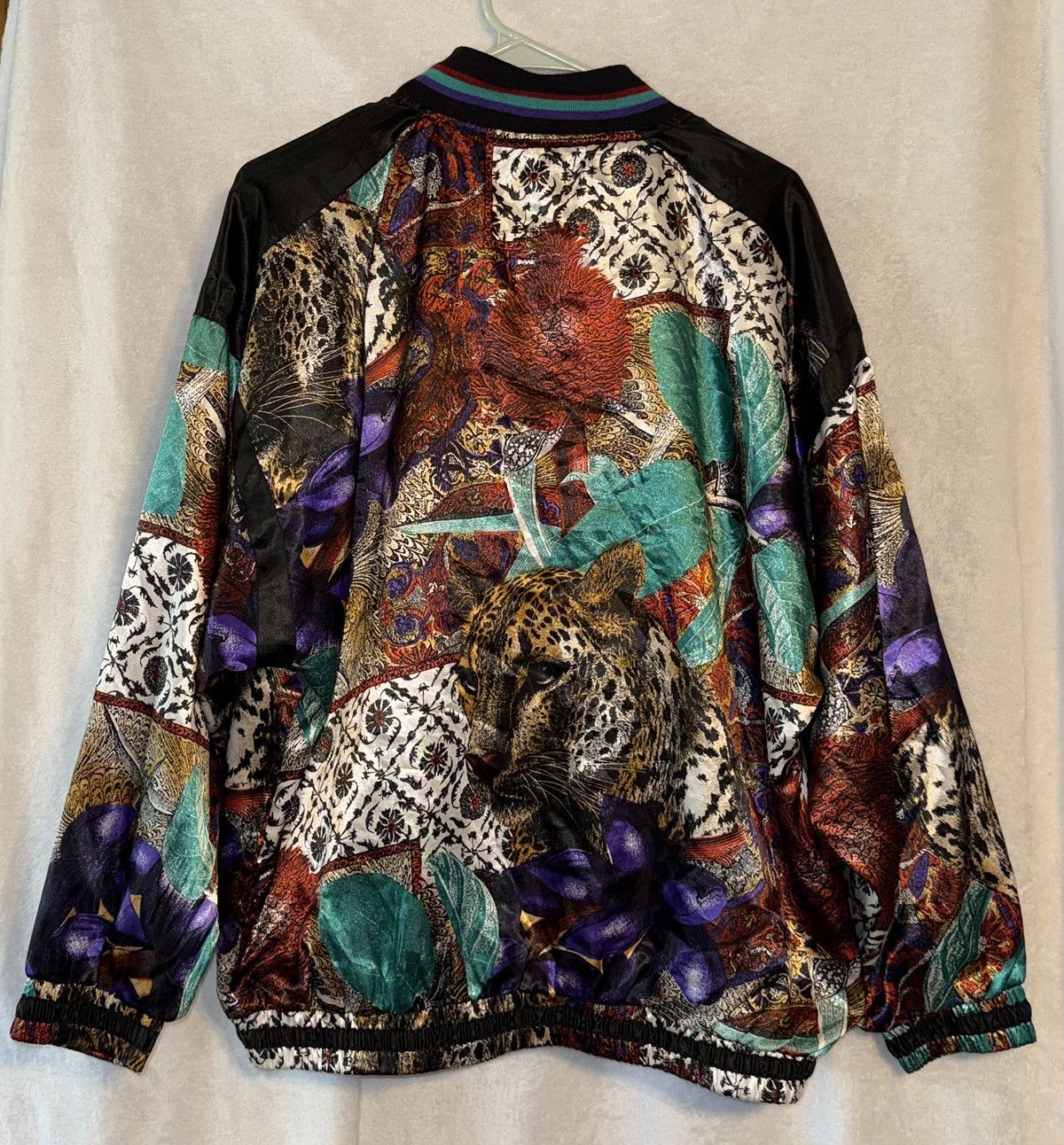 Other Vintage Casual Isle large leopard green windbreaker jacket Size L / US 10 / IT 46 - 5 Thumbnail