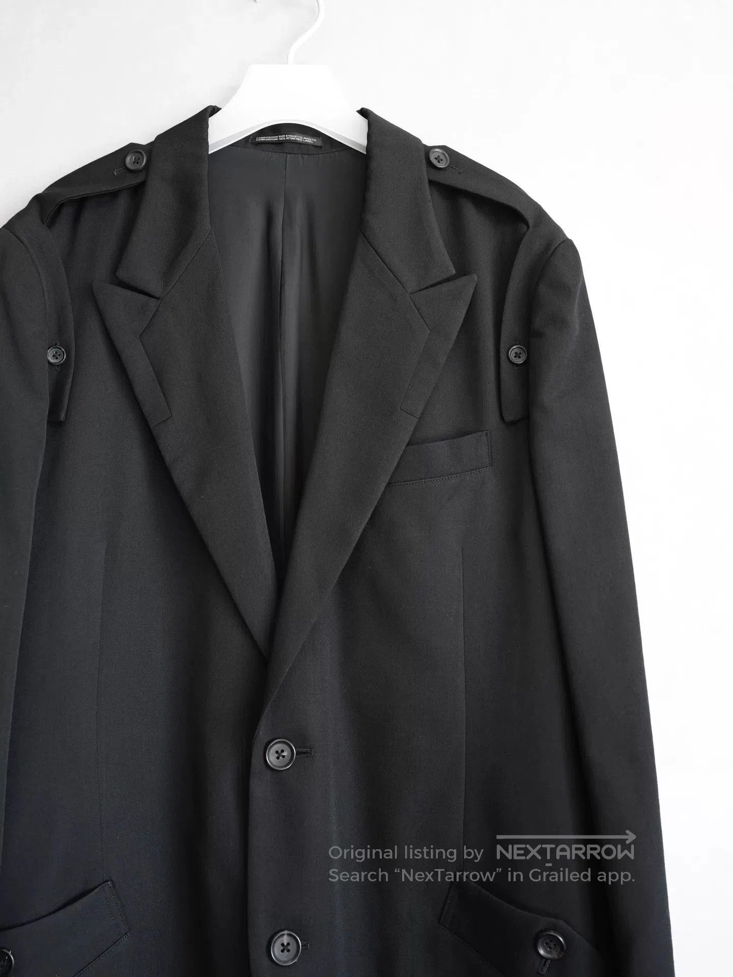 Yohji Yamamoto yohji yamamoto shoulder epaulet tailcoat. Size US M / EU 48-50 / 2 - 3 Thumbnail