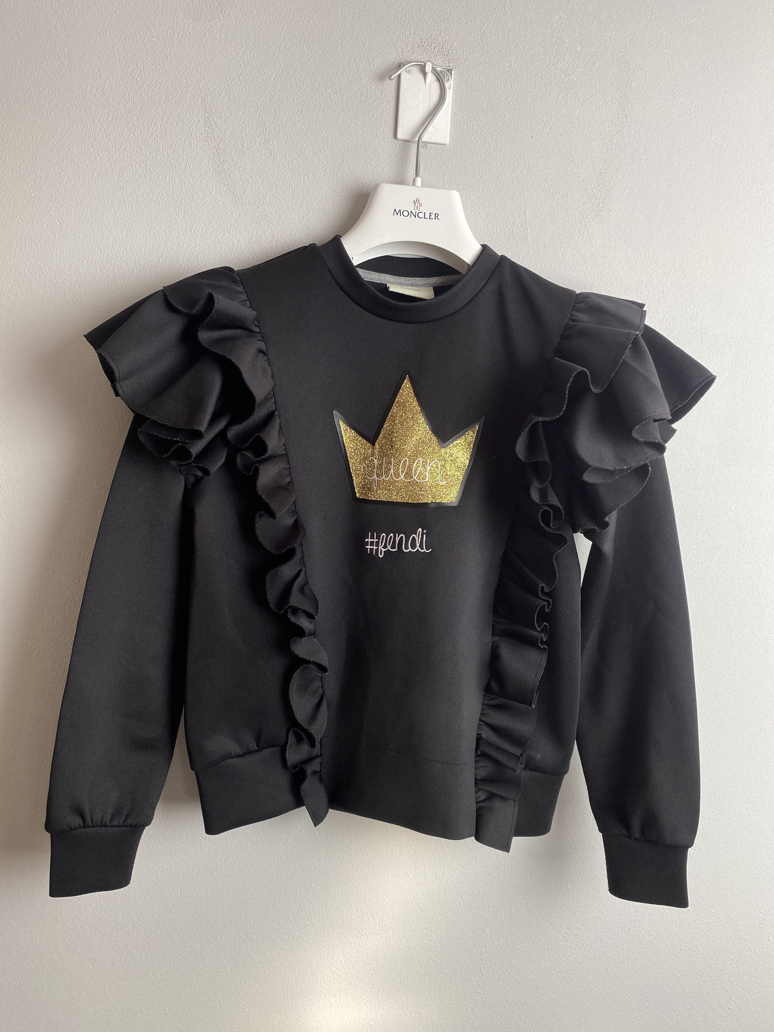 Fendi Fendi Queen sweatshirt crewneck junior girls Size XXS / US 00 / IT 34 - 1 Thumbnail