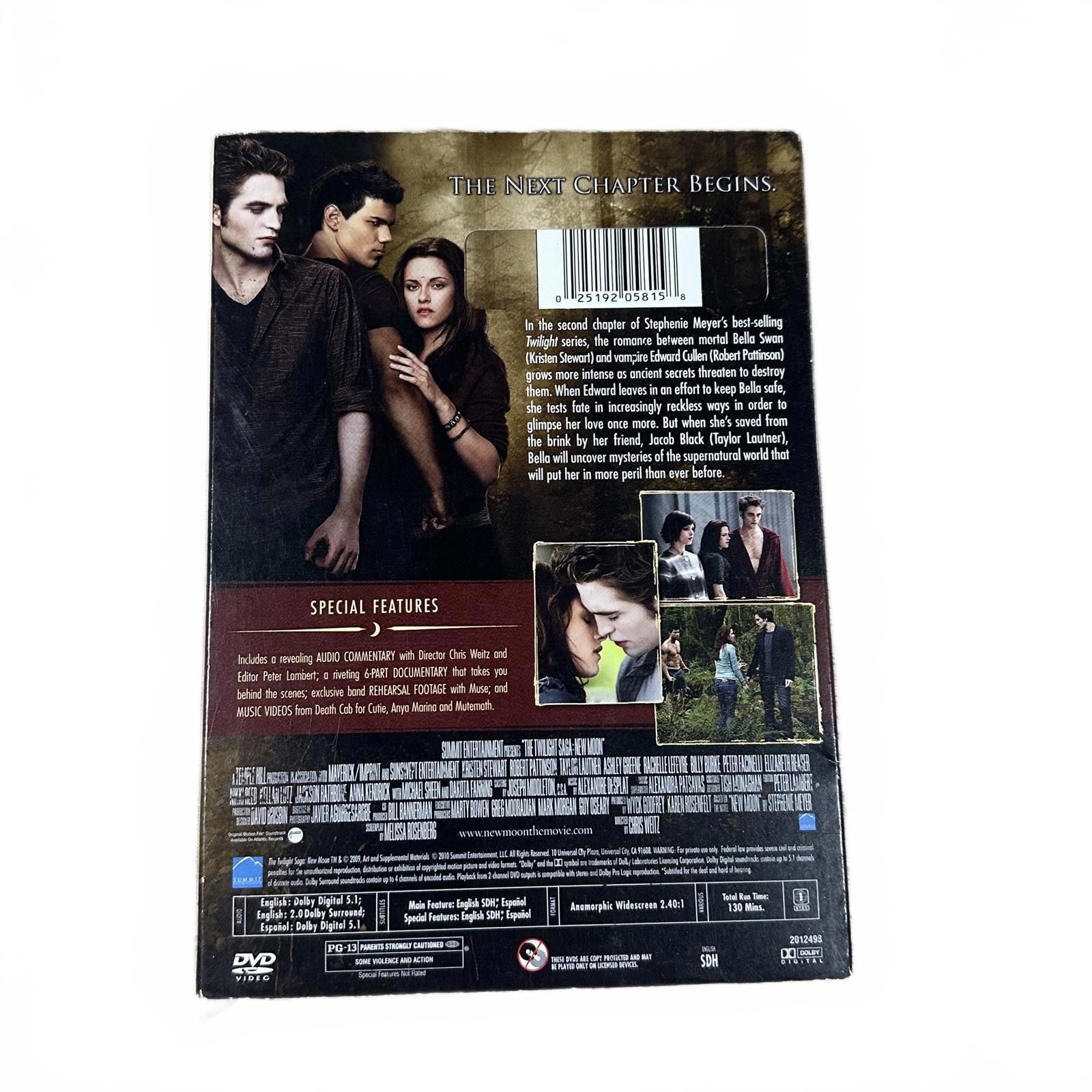Other Twilight New Moon DVD Movie Two Disc Special Edition Size ONE SIZE - 2 Thumbnail