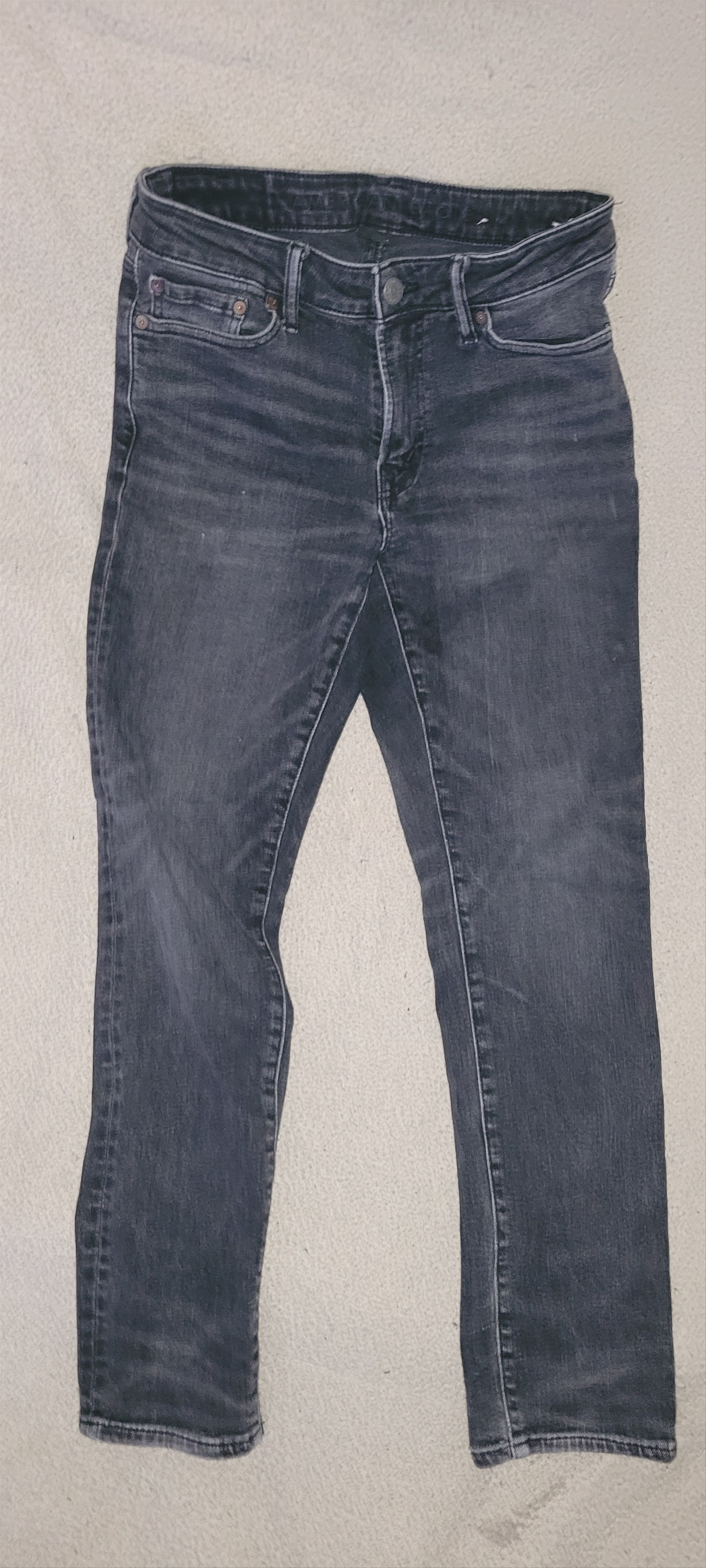 American Eagle Outfitters American Eagle Faded Black Denim Jean's Size US 30 / EU 46 - 2 Thumbnail