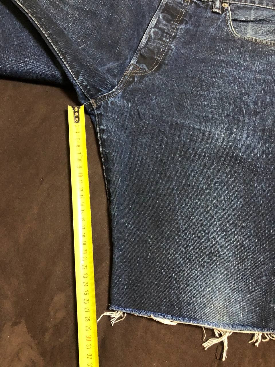 Levi's Vintage 501 Straight Leg Blue Denim Distressed shorts Size US 34 / EU 50 - 9 Thumbnail