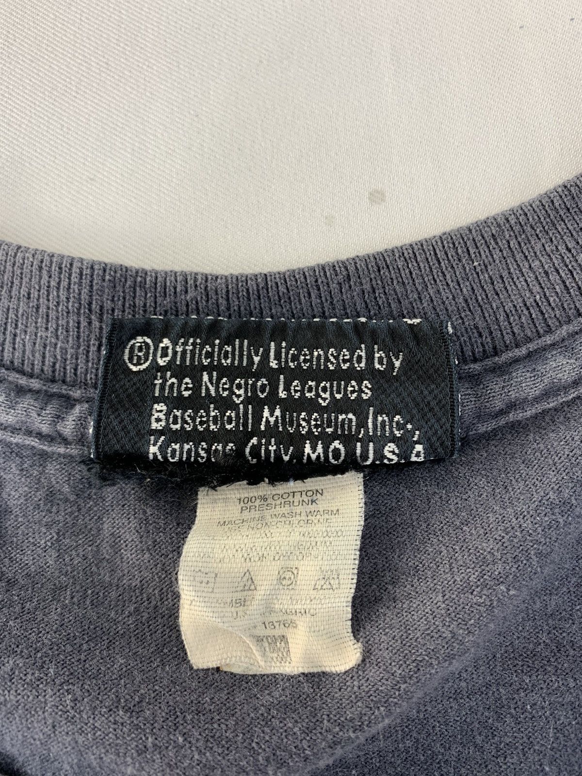 Vintage NY Black Yankees Negro League Baseball Museum Spell Out Tee Size US M / EU 48-50 / 2 - 7 Thumbnail