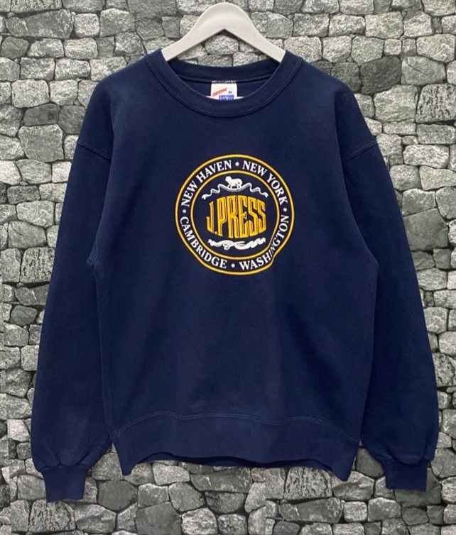 Jerzees Vintage 90s J.Press Cambridge Washington Sweatshirt Size US M / EU 48-50 / 2 - 1 Thumbnail