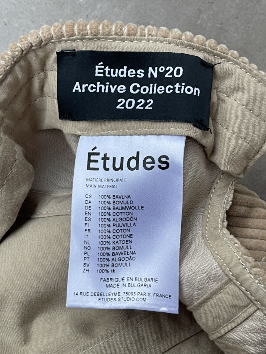 Etudes !DS! SS23 Etudes Booster Beige Corduroy Cap Size ONE SIZE - 7 Thumbnail