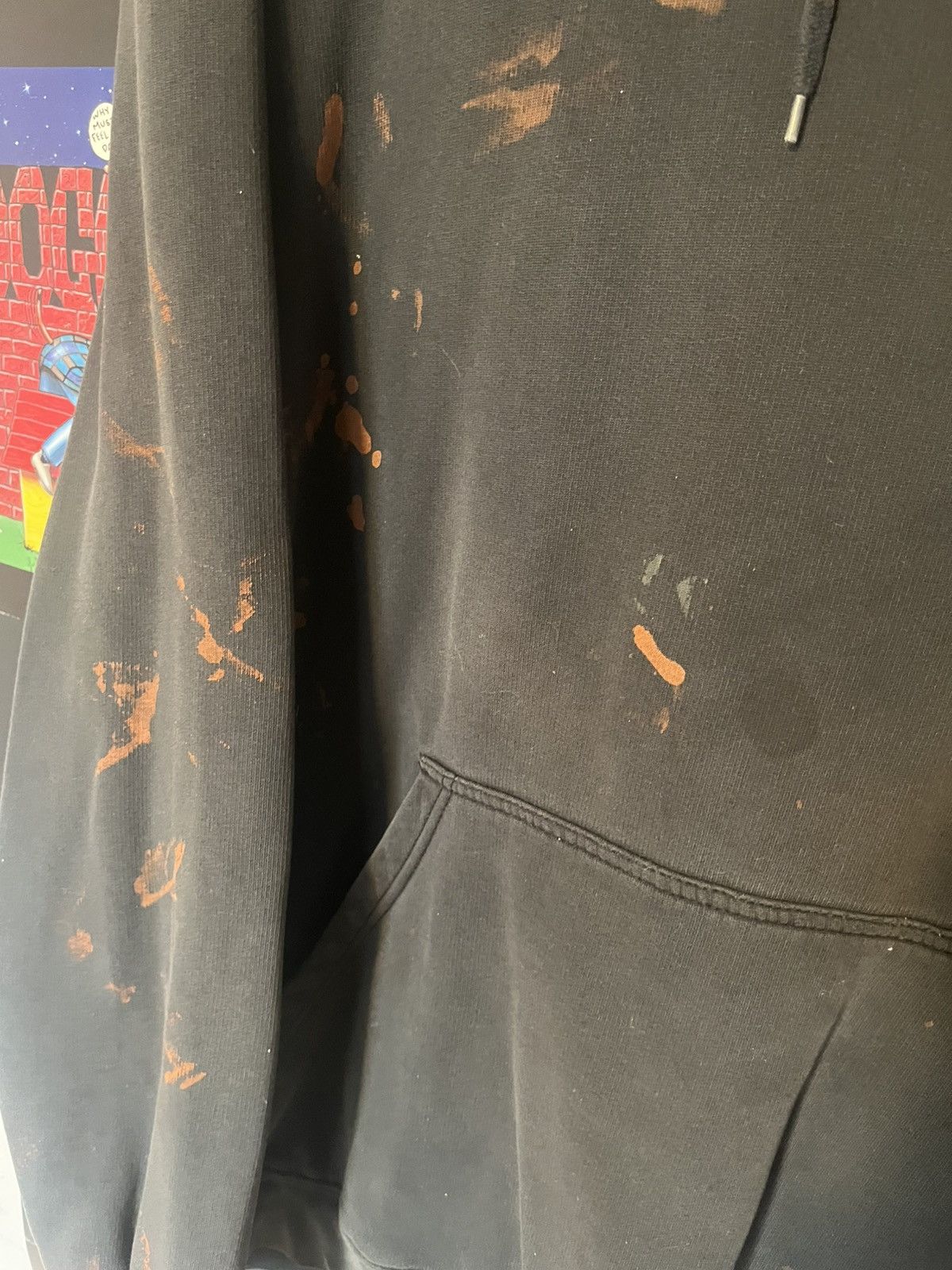 Nike Vintage Thrashed Y2K Nike Splatter skater Grunge hoodie Size US XXL / EU 58 / 5 - 3 Thumbnail