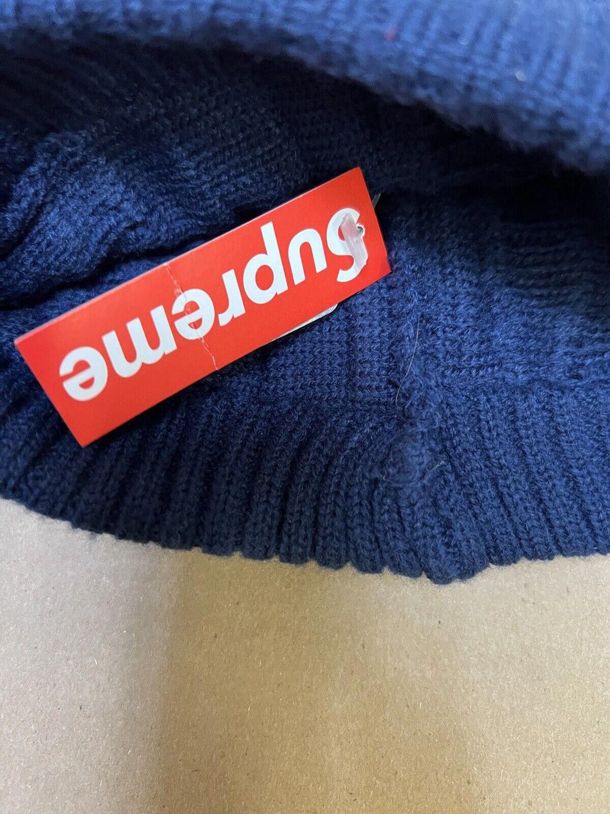 Supreme FW13 Supreme Cosby Beanie Navy Rare Upside Down Logo 2013 Size ONE SIZE - 4 Thumbnail