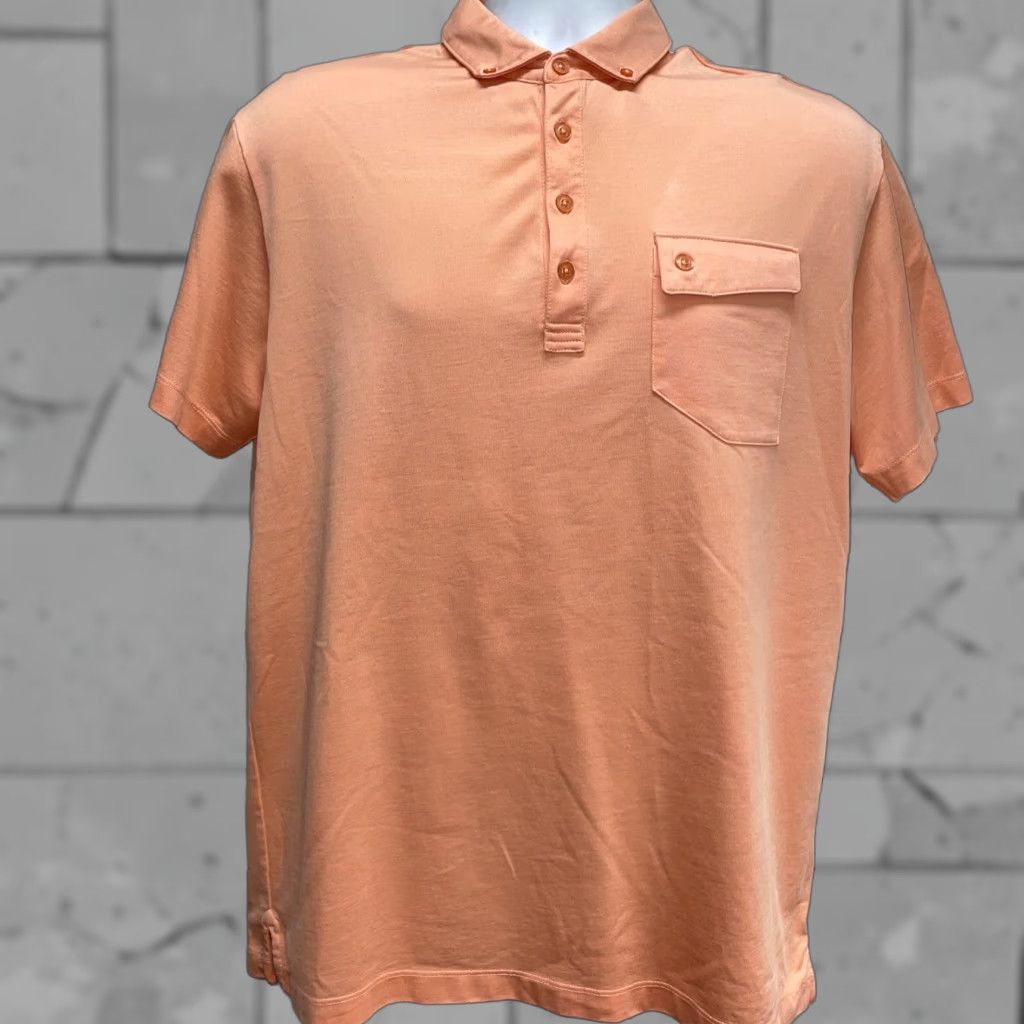 Vintage VINTAGE Devereux orange pocket polo shirt Mens Size L Size US L / EU 52-54 / 3 - 1 Thumbnail