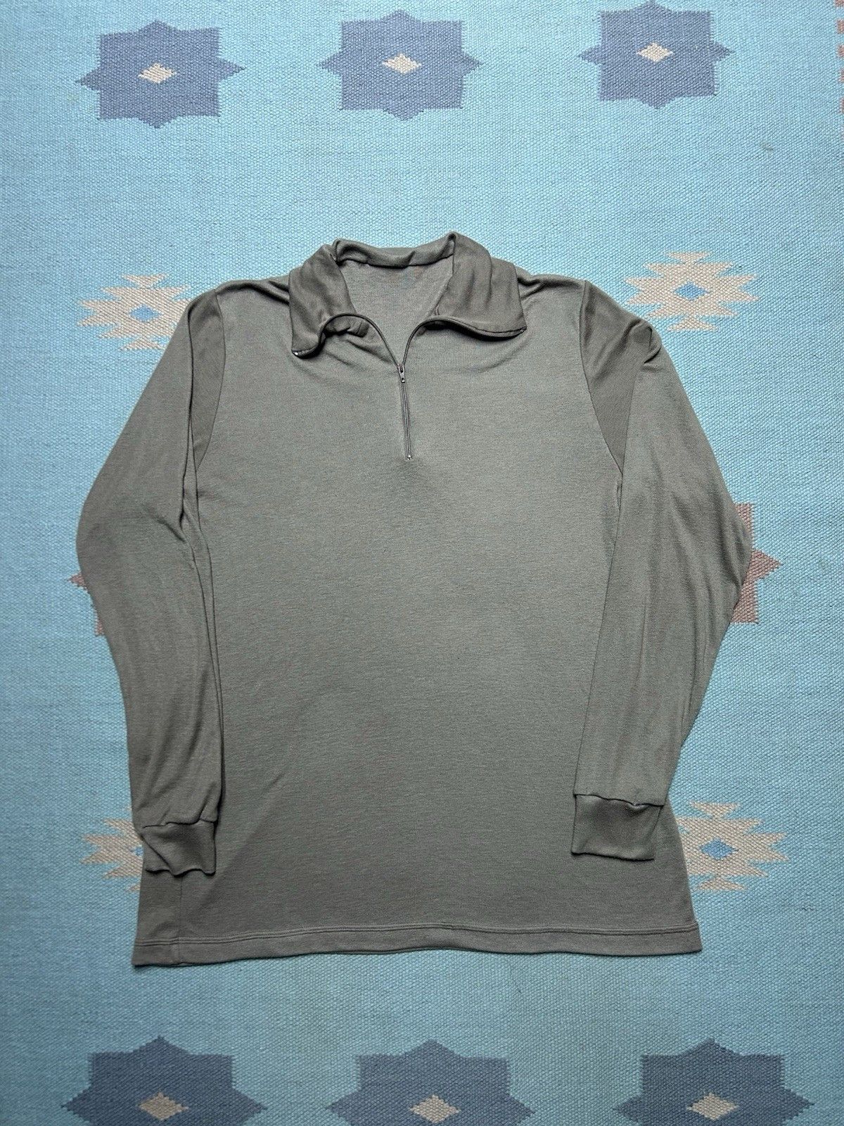 Vintage Vintage US Military Undershirt 1/4 Zip Cold Weather Large Size US L / EU 52-54 / 3 - 1 Thumbnail