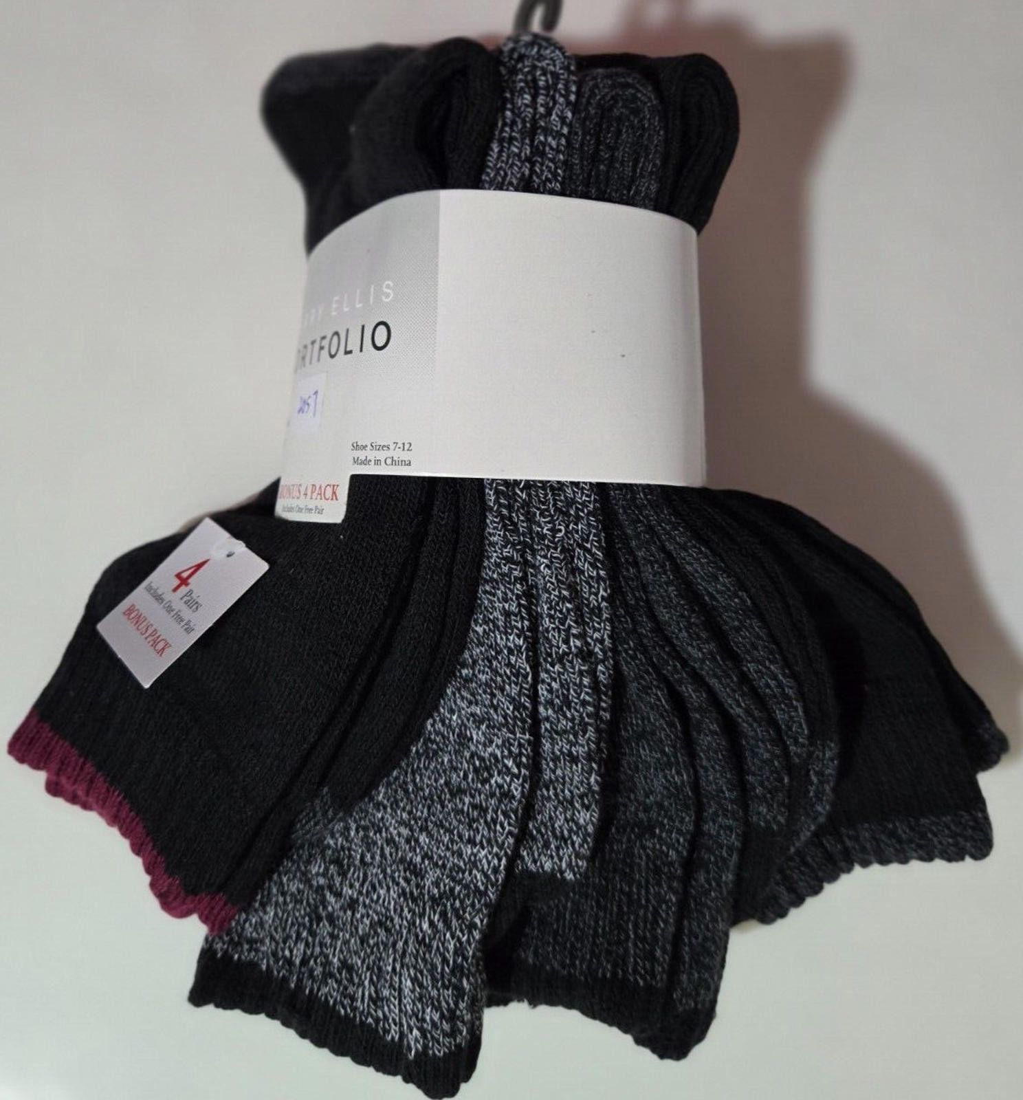 Perry Ellis Men Perry Ellis Portfolio Socks Full Cushion Extra Thick NWT Size ONE SIZE - 1 Thumbnail