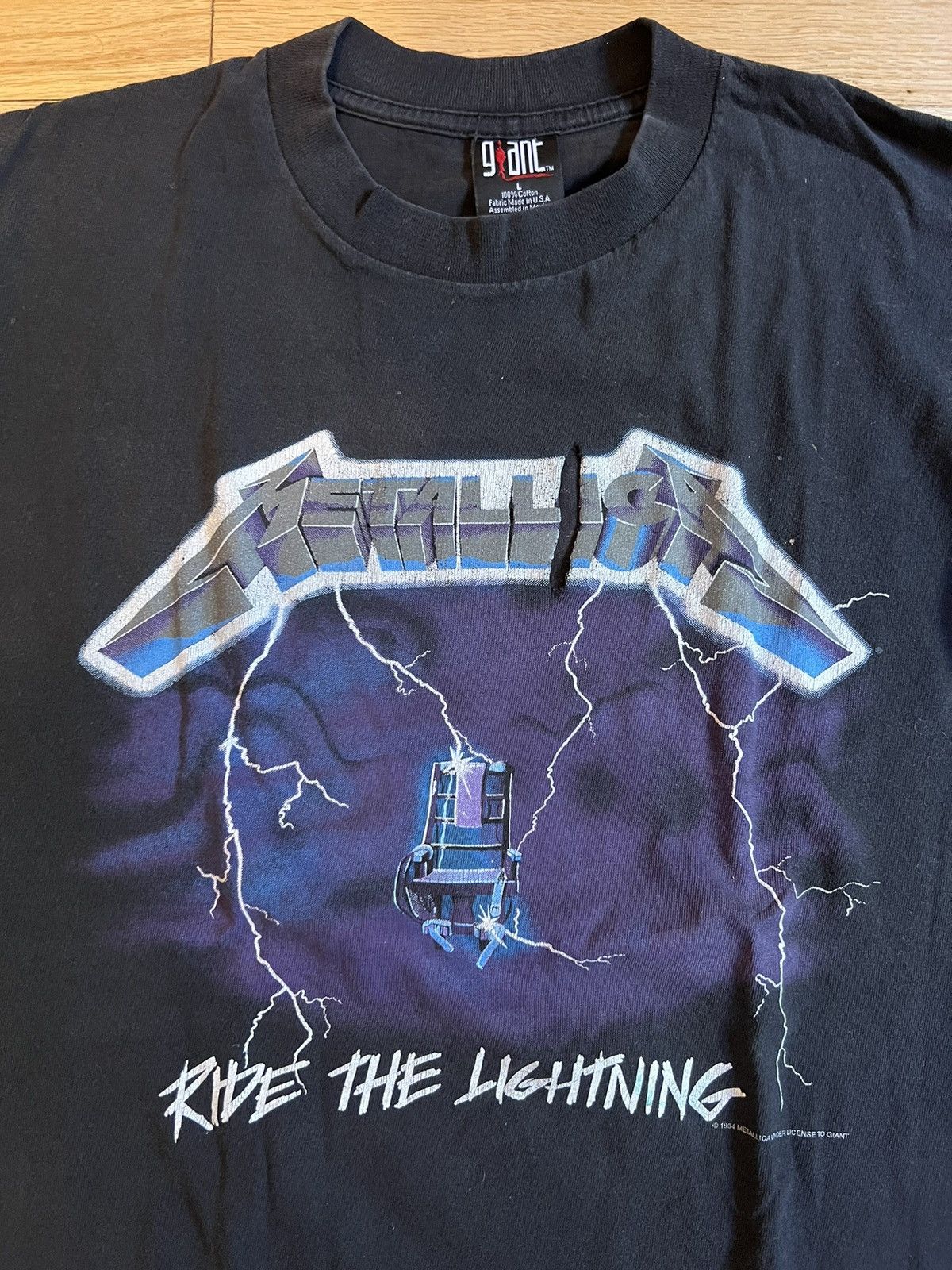 Vintage Metallica ride the lightning shirt Size US L / EU 52-54 / 3 - 2 Preview