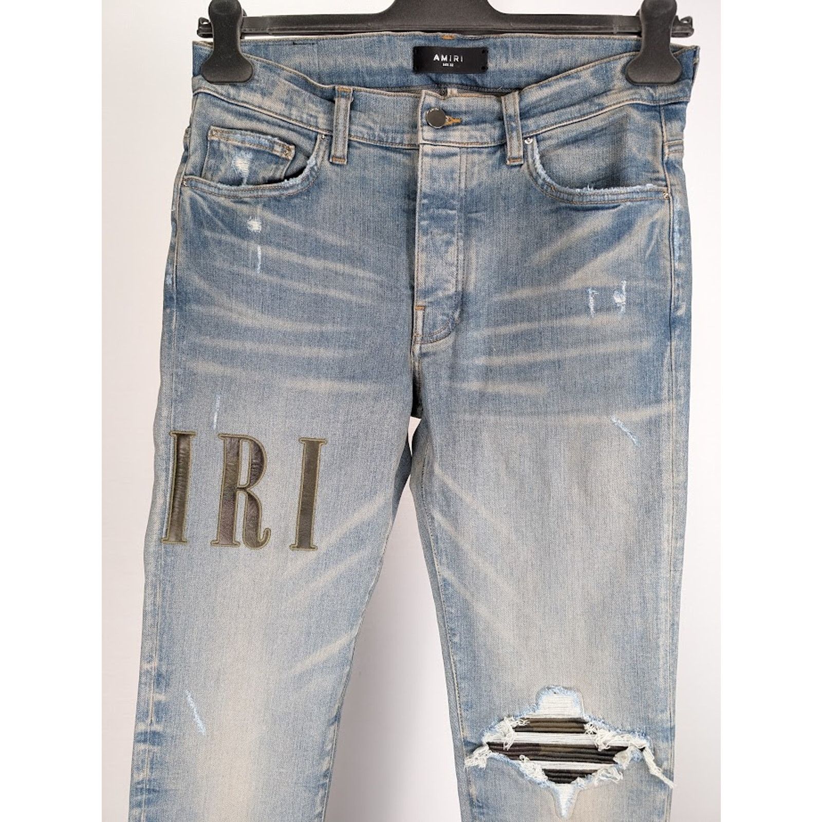 Amiri o1rshd1 Q:3 / Core Applique Jeans in Clay Indigo Size US 36 / EU 52 - 3 Thumbnail