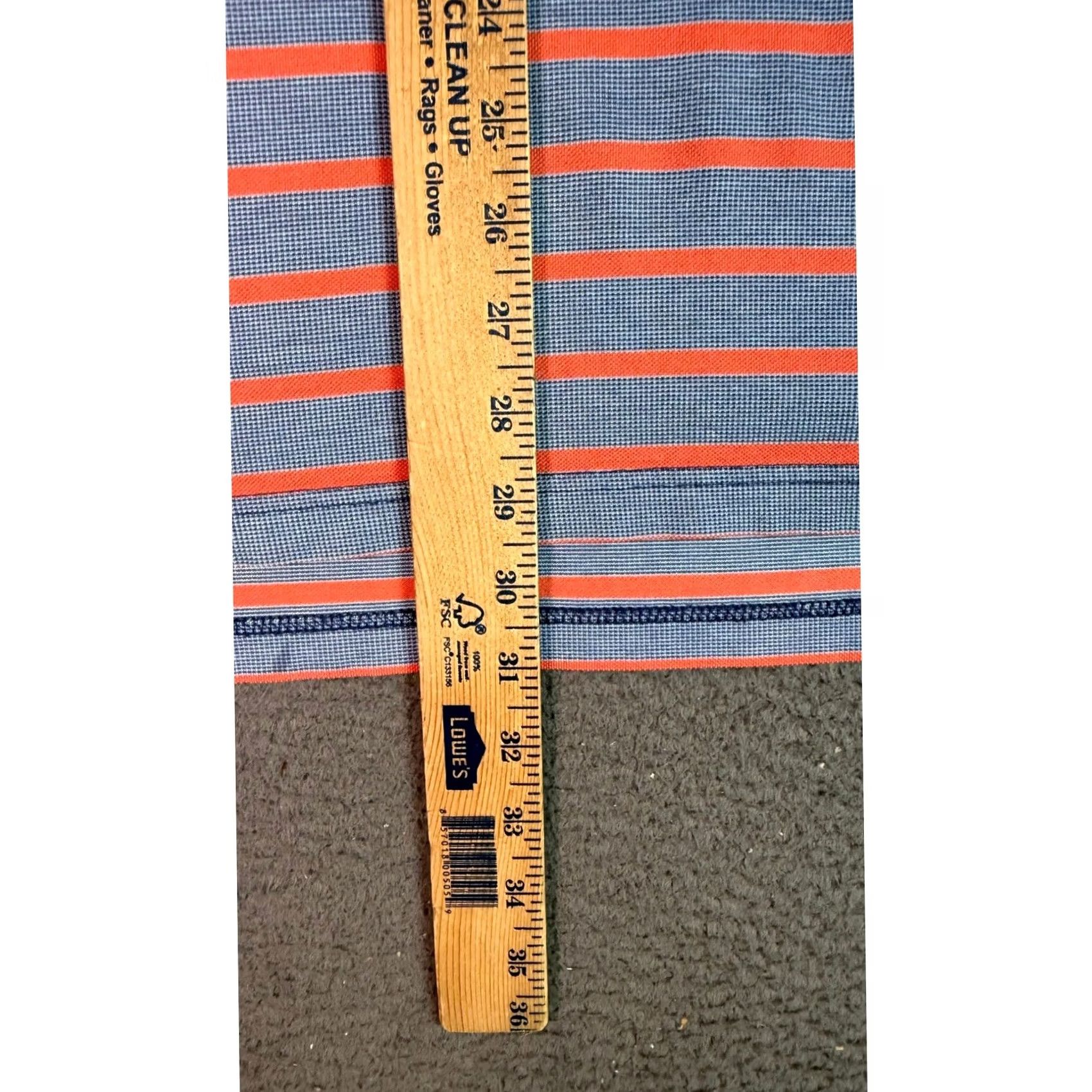 Peter Millar Peter Millar Polo Shirt Striped Golf Casual Short Sleeve Blue Orange Large L Mens Polo Shirt Size US L / EU 52-54 / 3 - 5 Thumbnail
