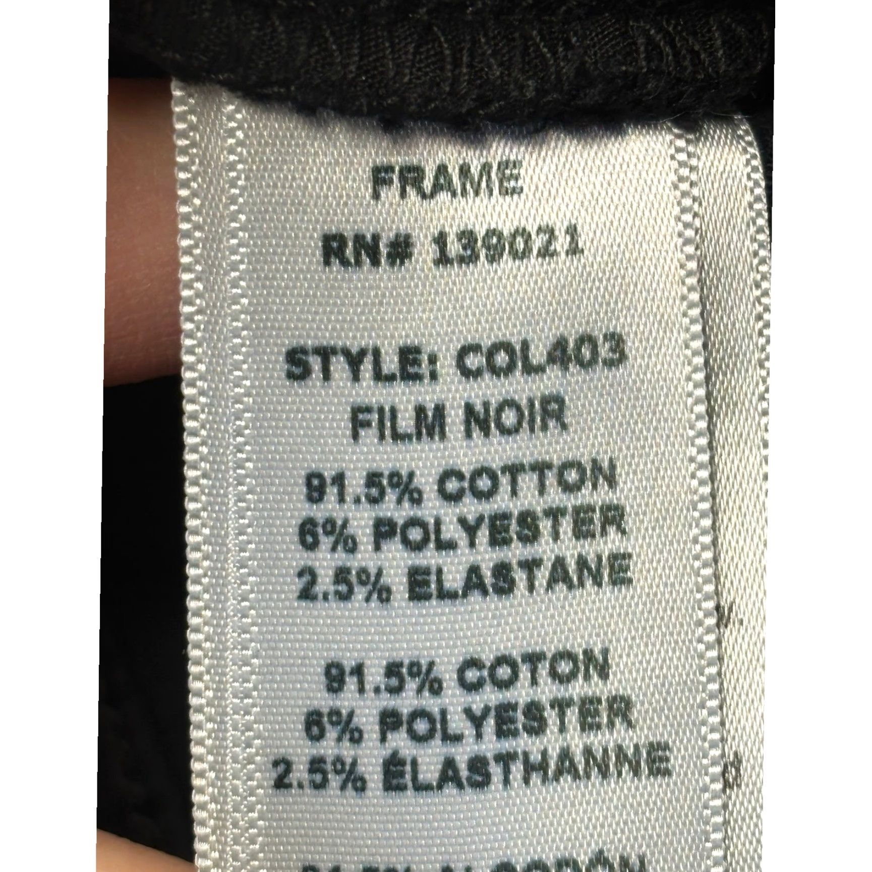 Frame FRAME Le Skinny de Jeanne Film Noir Skinny Jeans Women 27X28 Dark Wash Denim Slim Pockets Zipper Button 5-Pocket Classic FRAME Denim Womens Jeans Size 27" / US 4 / IT 40 - 7 Thumbnail