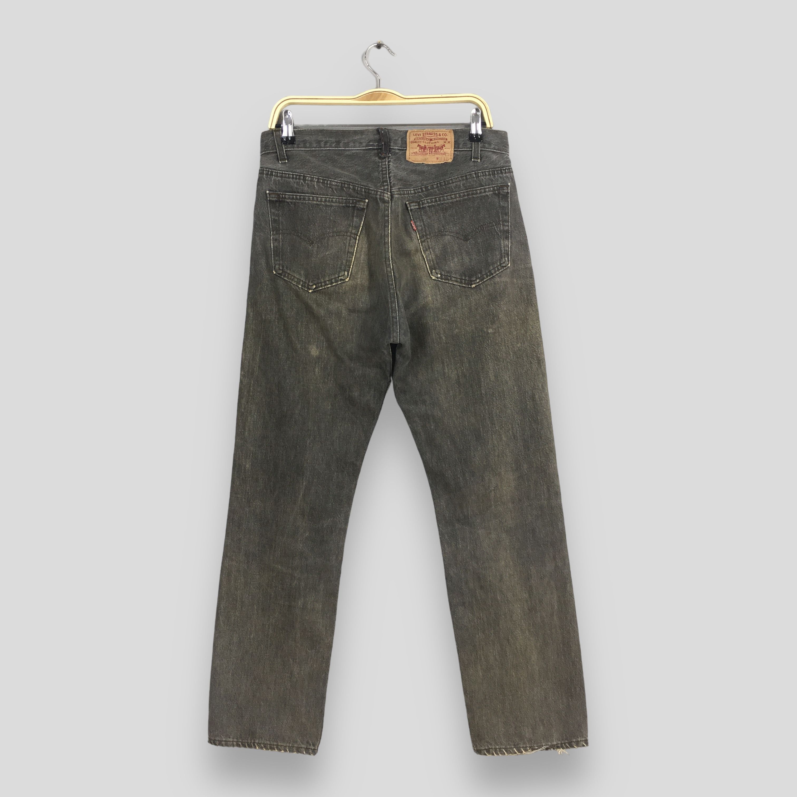Levi's Size 31x29 Vintage 90s Levi's 501 Black Jeans S1375 Size US 31 - 8 Thumbnail