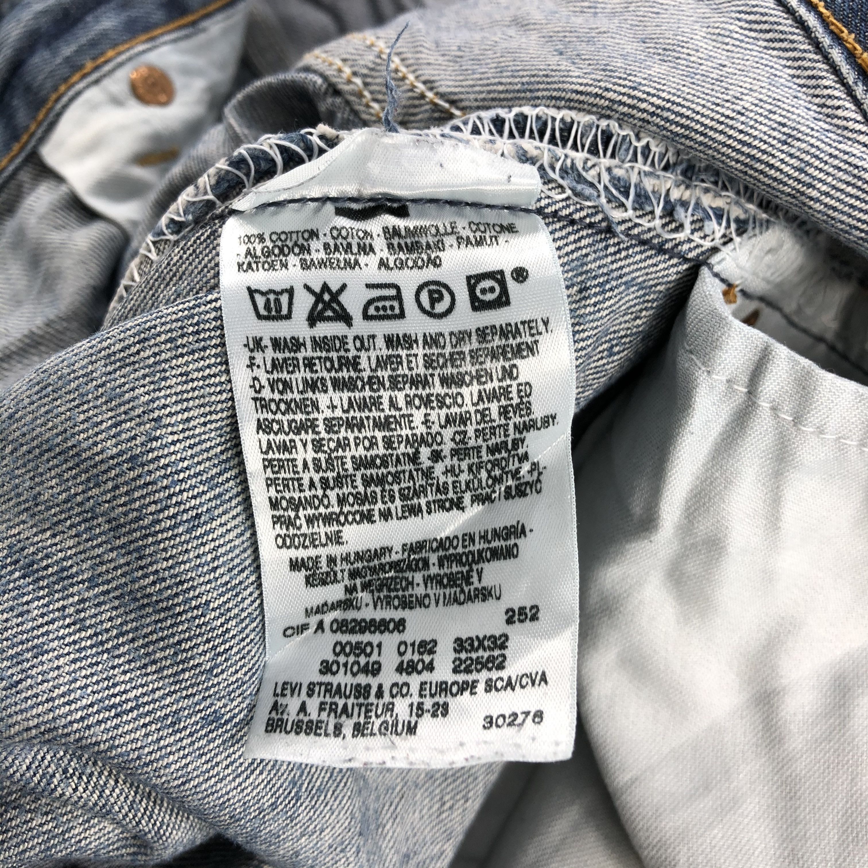 Levi's Vintage Levis 501 Jeans-JM888 Size US 33 - 10 Thumbnail