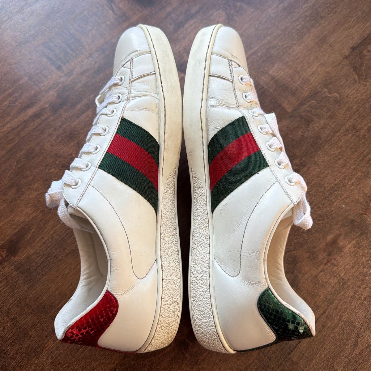 Gucci Gucci Ace Snake Sneaker Size US 10.5 / EU 43-44 - 4 Thumbnail