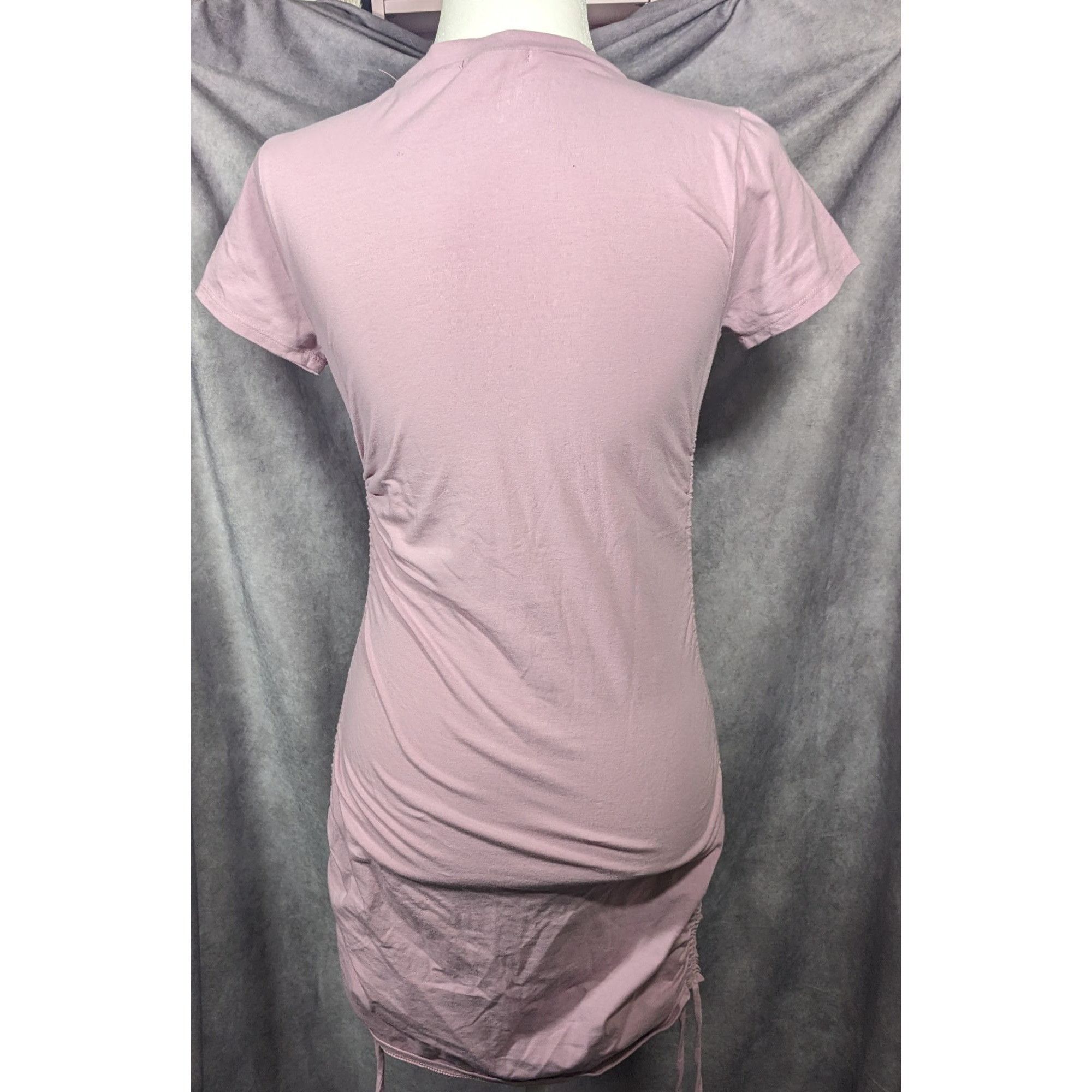 Other Full Tilt Light Pink Drawstring Side Bodycon Dress Size Medi Size M / US 6-8 / IT 42-44 - 6 Thumbnail