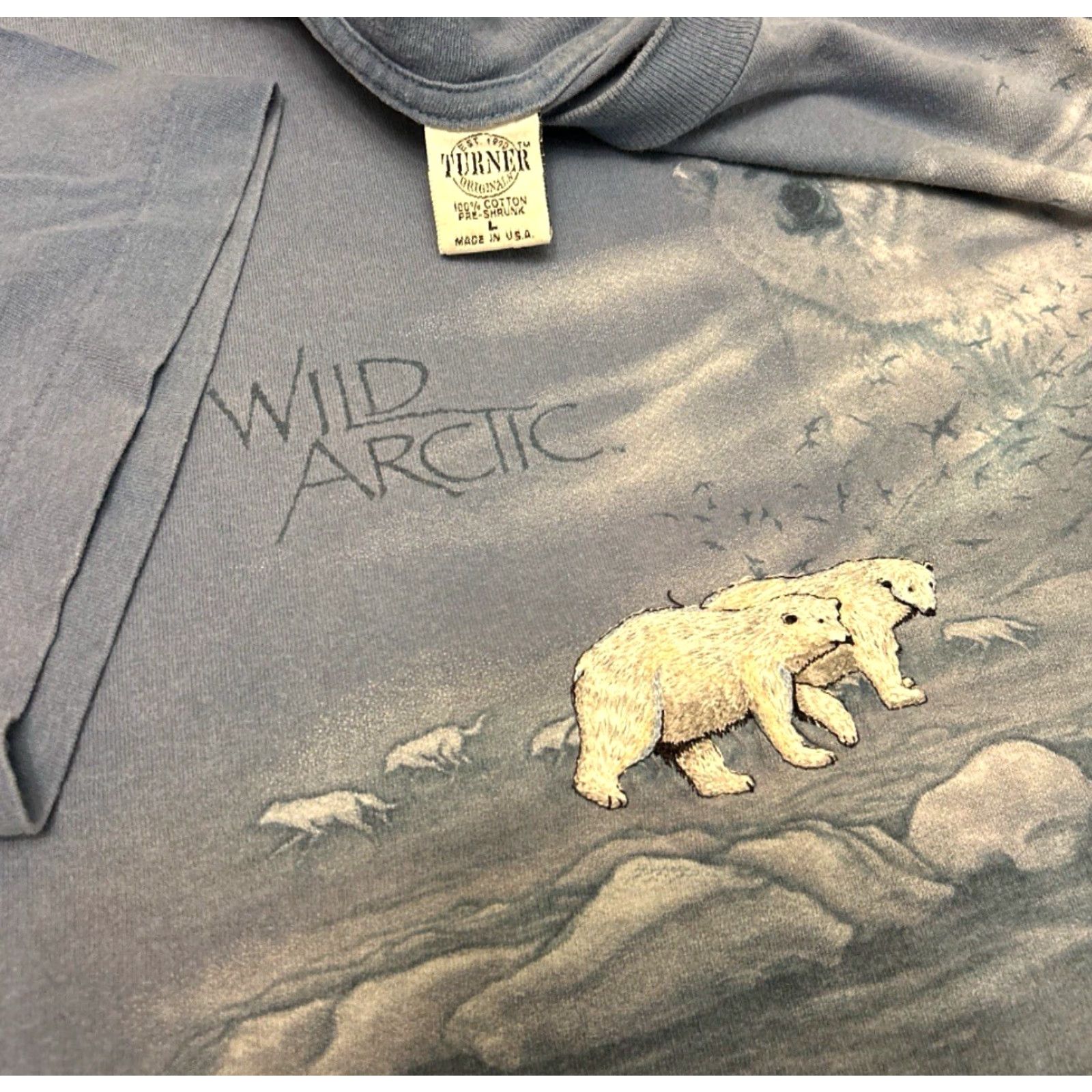 Vintage VINTAGE 90s Sea World Wild Artic Ride Promo Nature Tee Shirt Mens Size Large Size US L / EU 52-54 / 3 - 2 Thumbnail