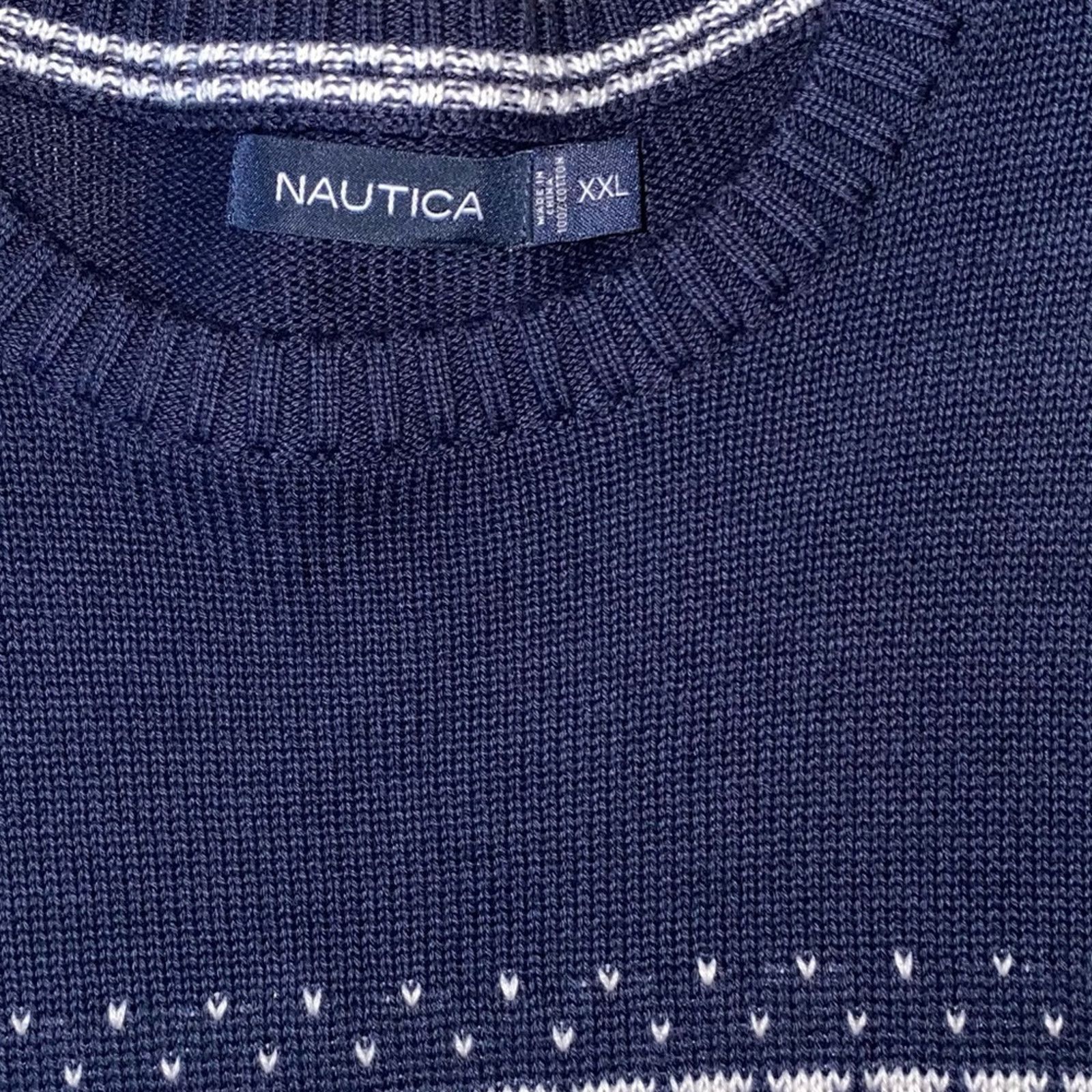Nautica Nautica Pullover Crewneck Chunky Grandpa Dad Sweater sz XXL Size US XXL / EU 58 / 5 - 6 Thumbnail