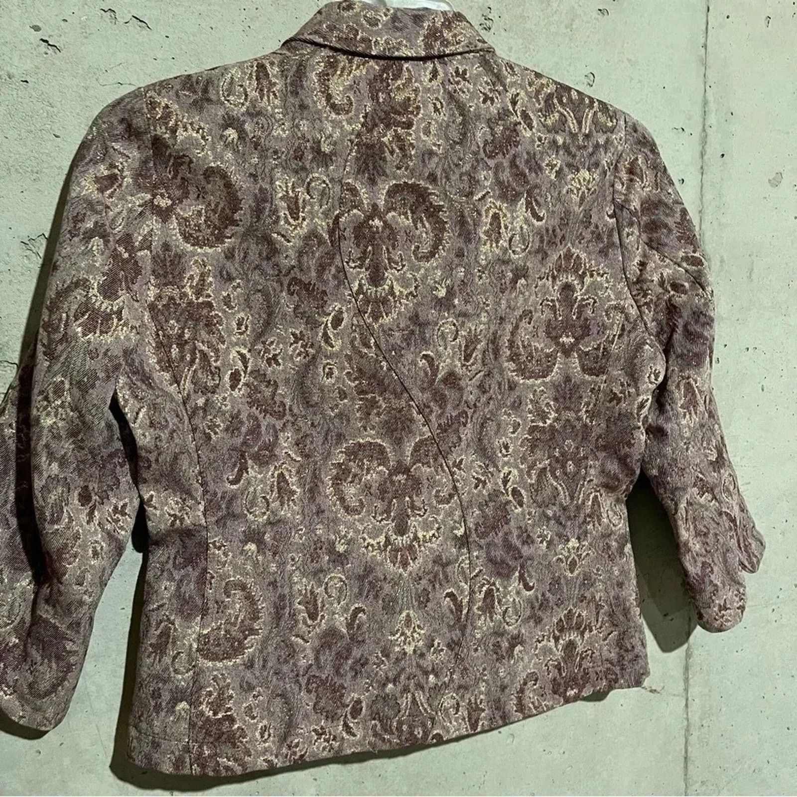 EDUN Edun Floral Print Three Button Blazer 3/4 Sleeves Sz M Size M / US 6-8 / IT 42-44 - 11 Thumbnail