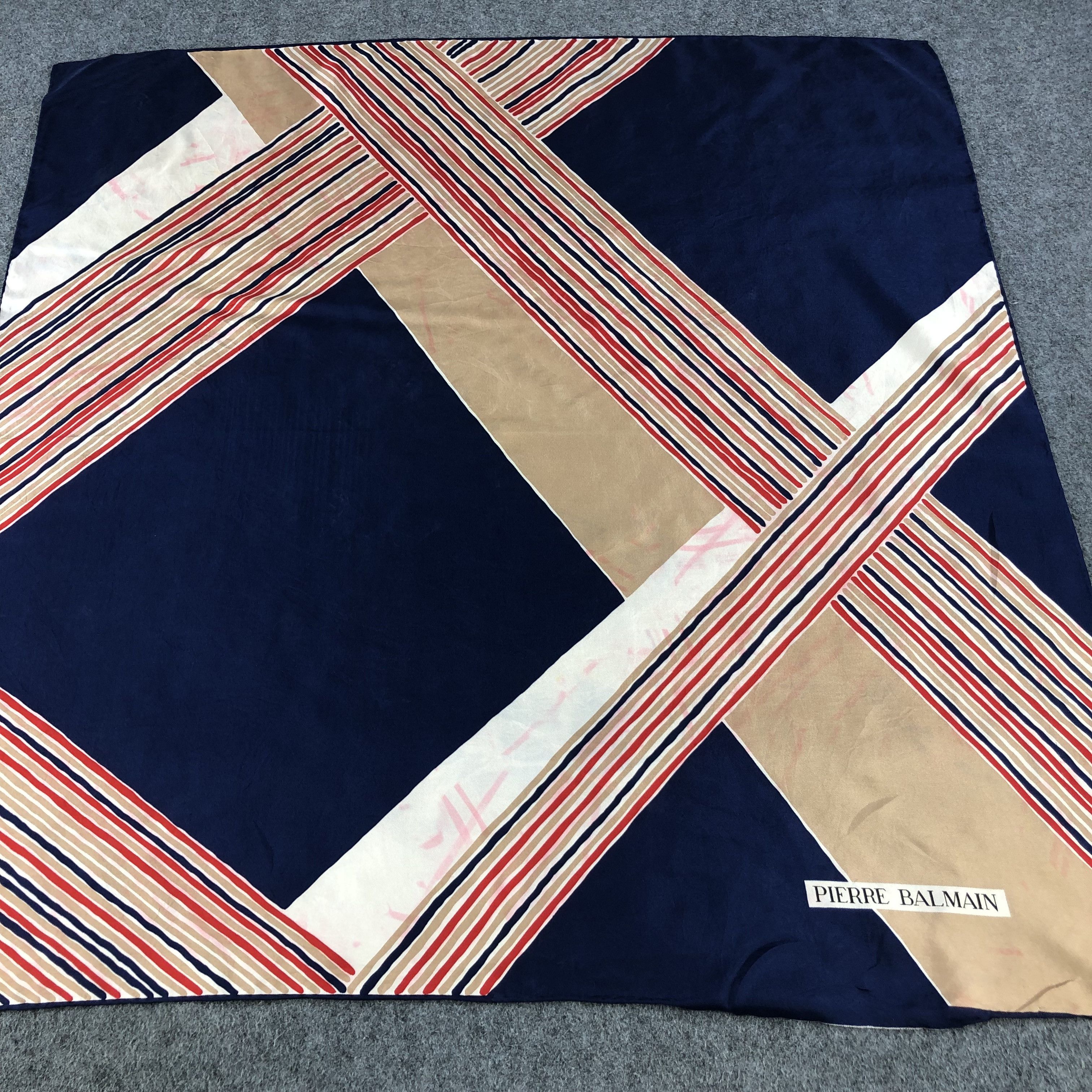 Pierre Balmain Pierre Balmain Abstract Silk Scarf M282 Size ONE SIZE - 5 Thumbnail