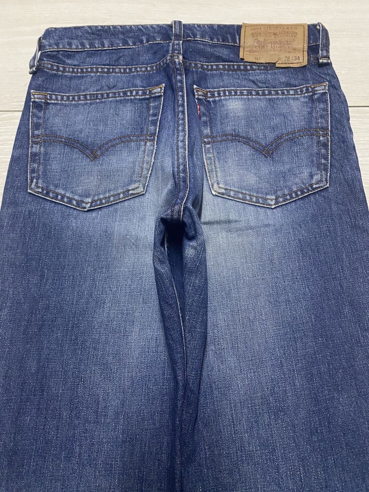 Levi's Vintage Levis 557 Flare Bootcut Jeans Size US 28 / EU 44 - 4 Thumbnail