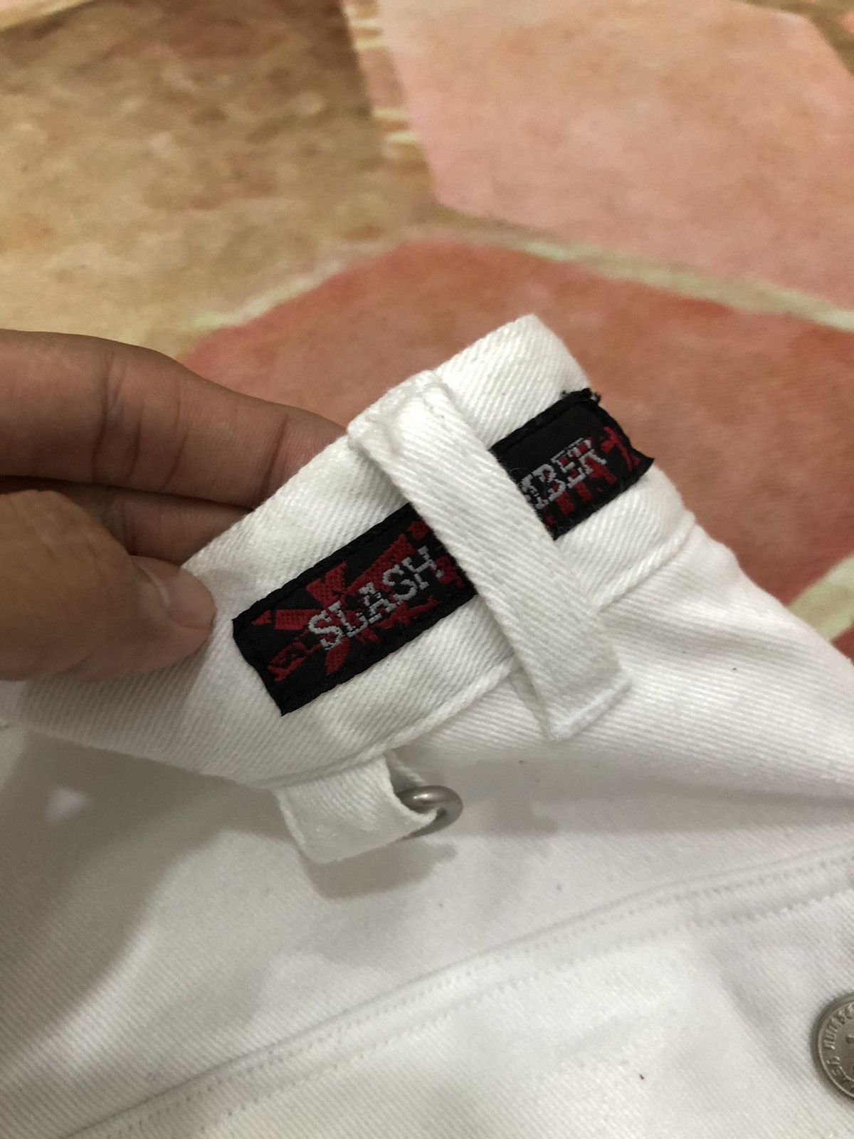 Japanese Brand Slash Number Multipocket Tactical Cargo White Pants Size US 28 / EU 44 - 15 Thumbnail