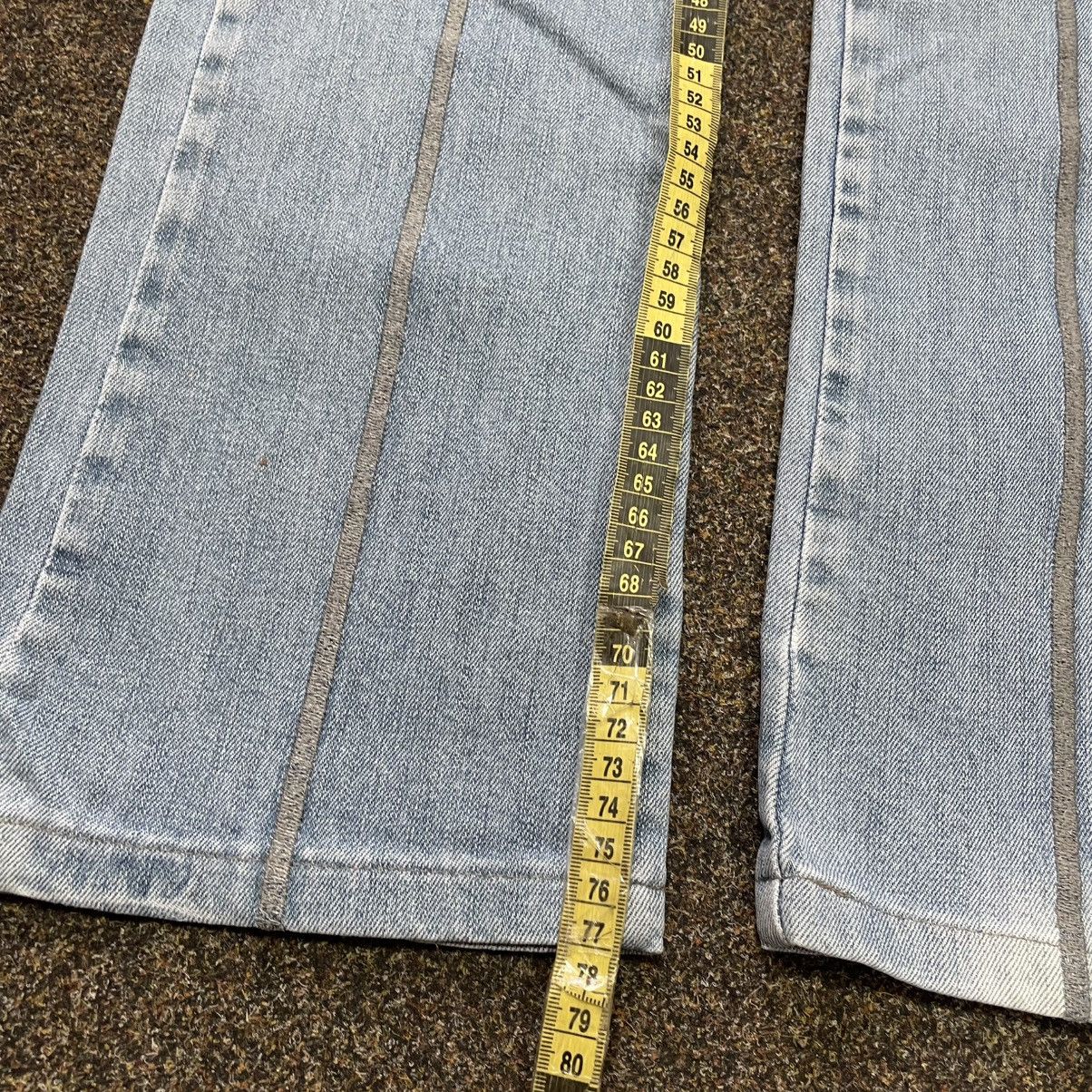Vintage Vintage Y2K Baggy Flared Jeans Distressed Wide Leg Grunge Size 32" / US 10 / IT 46 - 7 Thumbnail