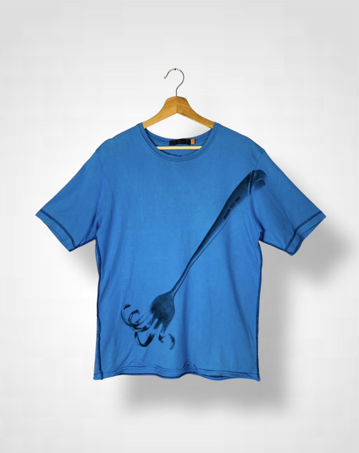 Undercover RARE SS05 Undercoverism Raw Hem Fork Tshirt Size US M / EU 48-50 / 2 - 1 Thumbnail