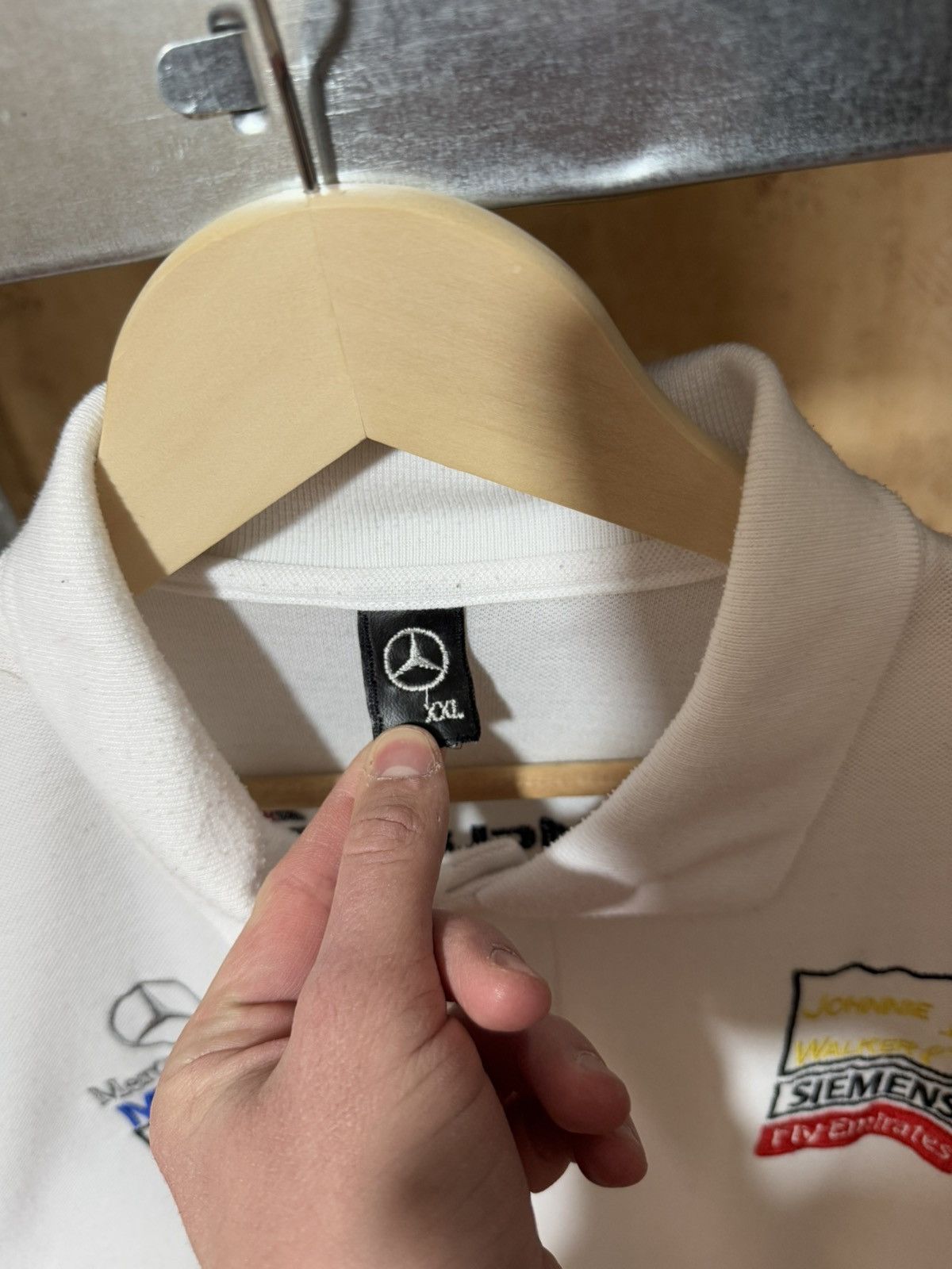 Formula 1 × Mercedes-Benz Vintage 90’s Mercedes-Benz McLaren Racing Polo T-Shirt Size US XL / EU 56 / 4 - 6 Thumbnail