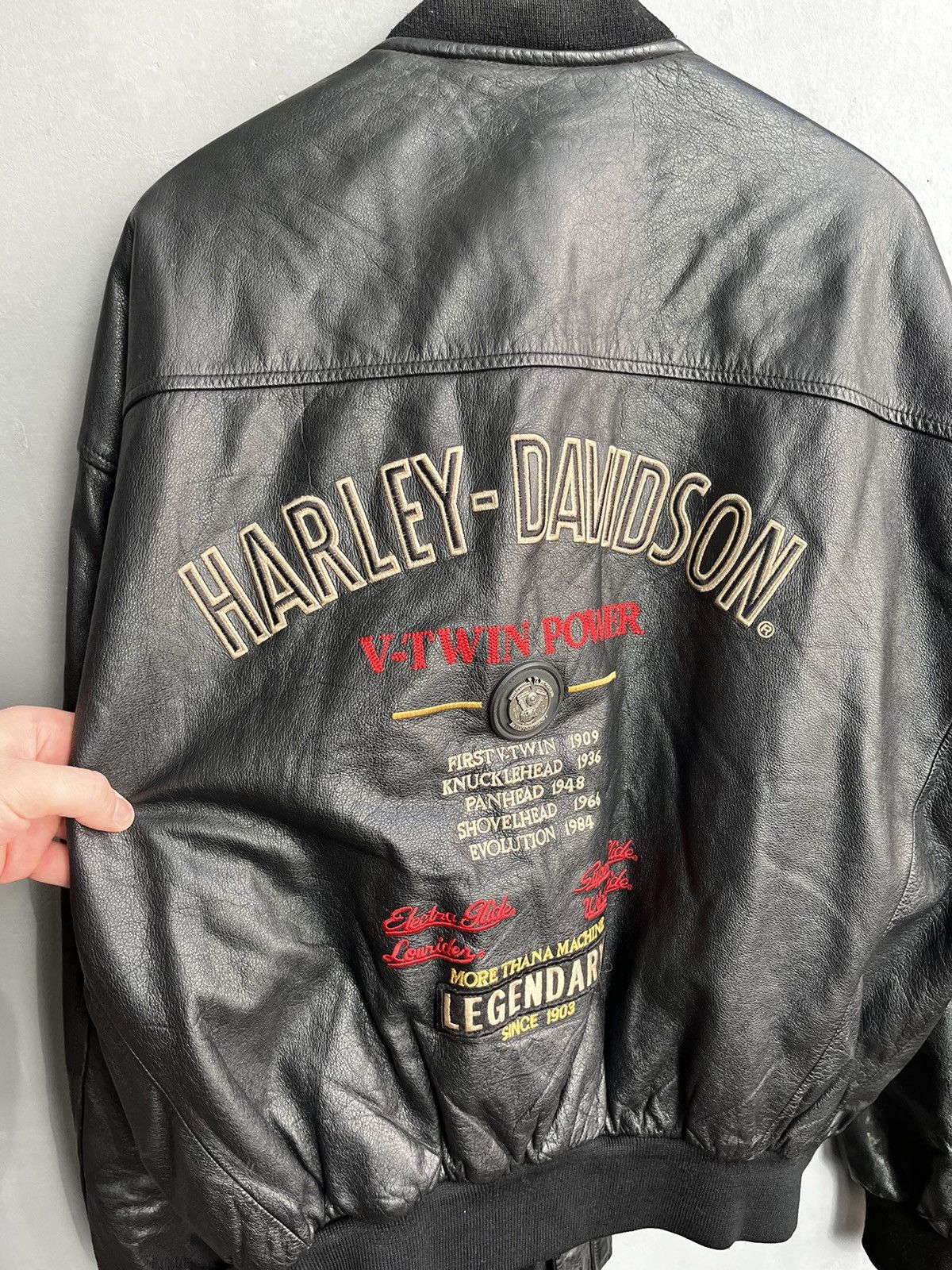 Harley Davidson × Vintage Harley Davidson leather jacket vintage Size US L / EU 52-54 / 3 - 14 Thumbnail